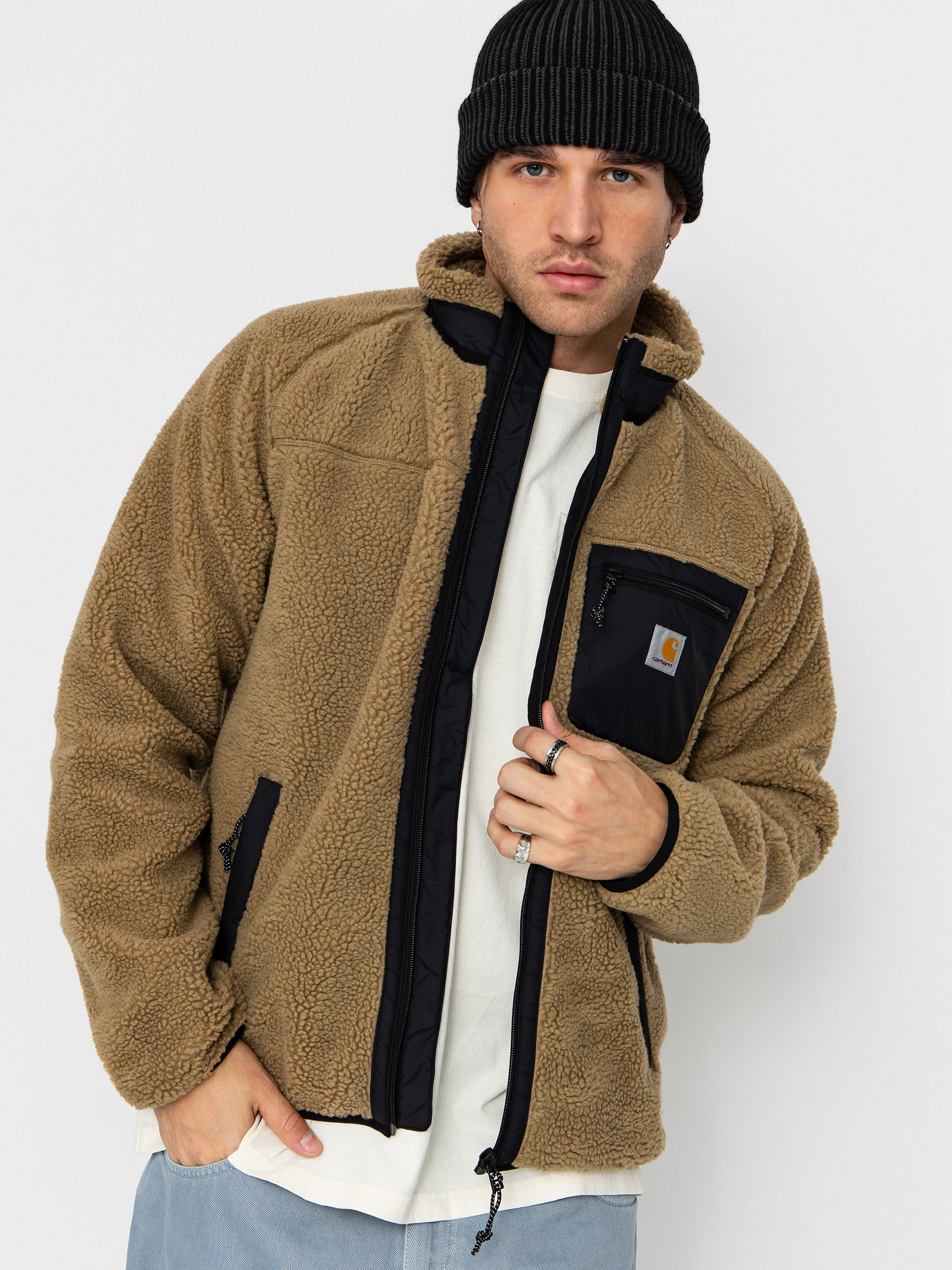 Bunda Carhartt WIP Prentis (leather/black)