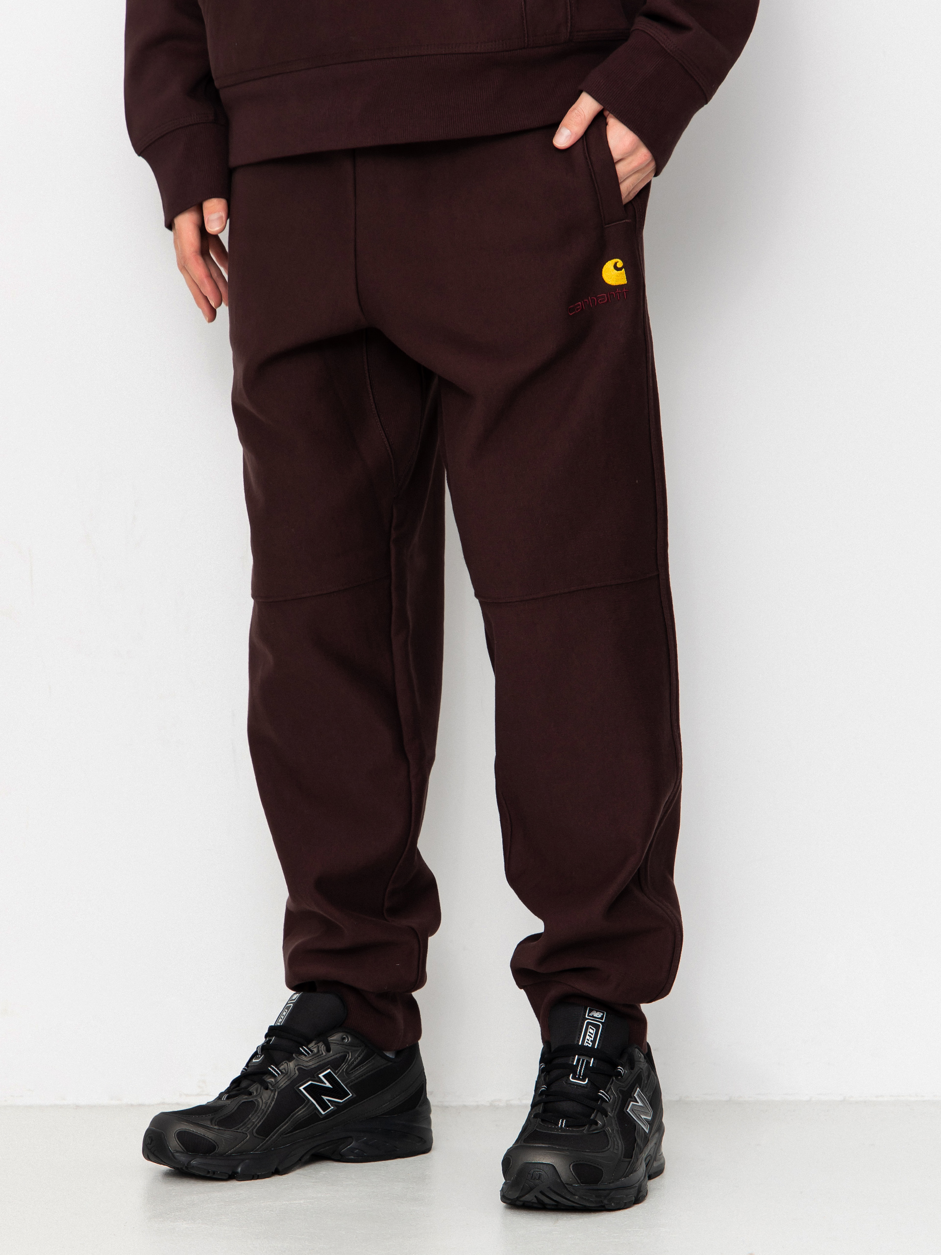 Nohavice Carhartt WIP American Script Jogging (palisander)