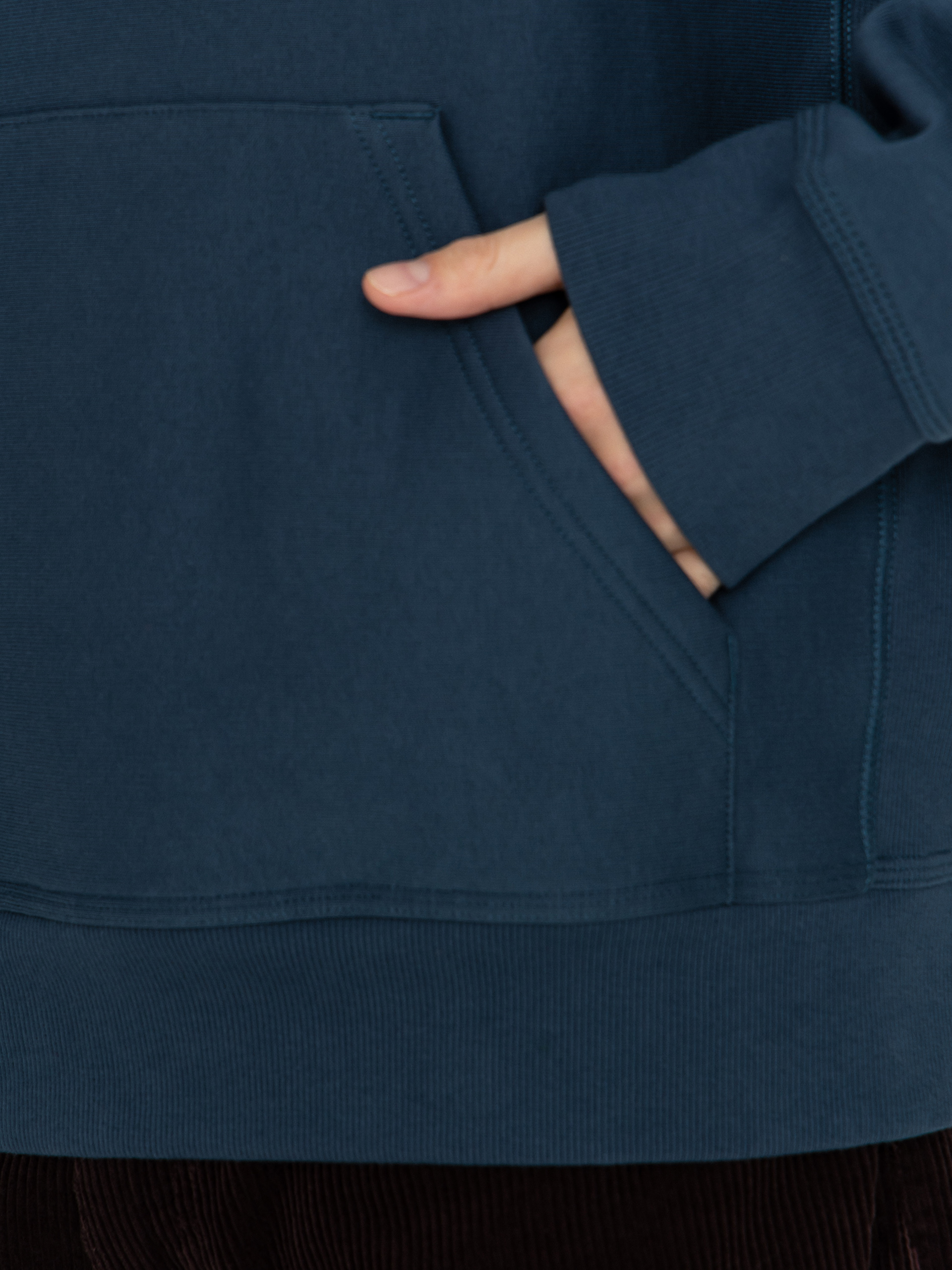 Mikina s kapucňou Carhartt WIP American Script HD (office blue)