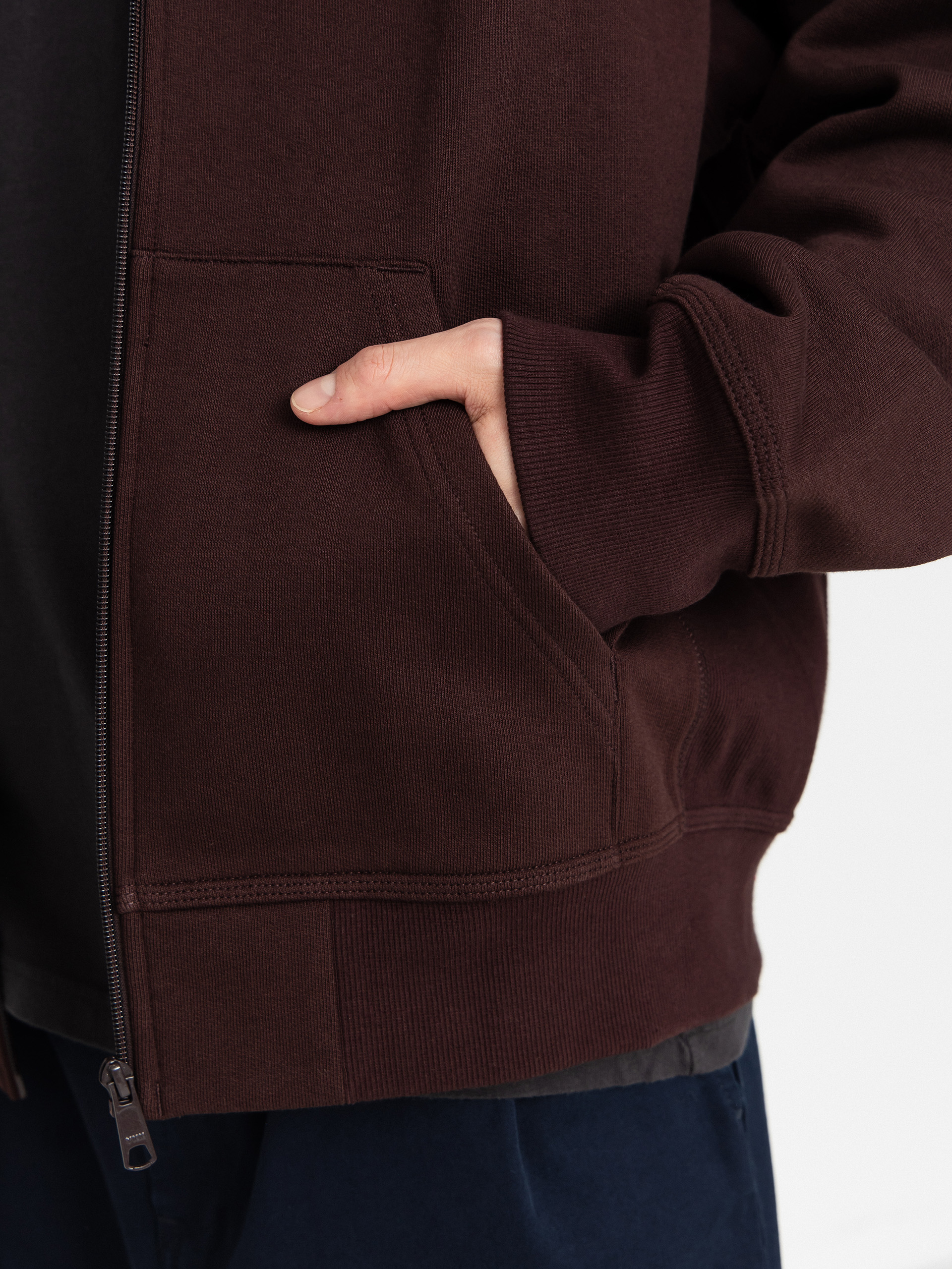 Mikina s kapucňou Carhartt WIP American Script ZHD (palisander)