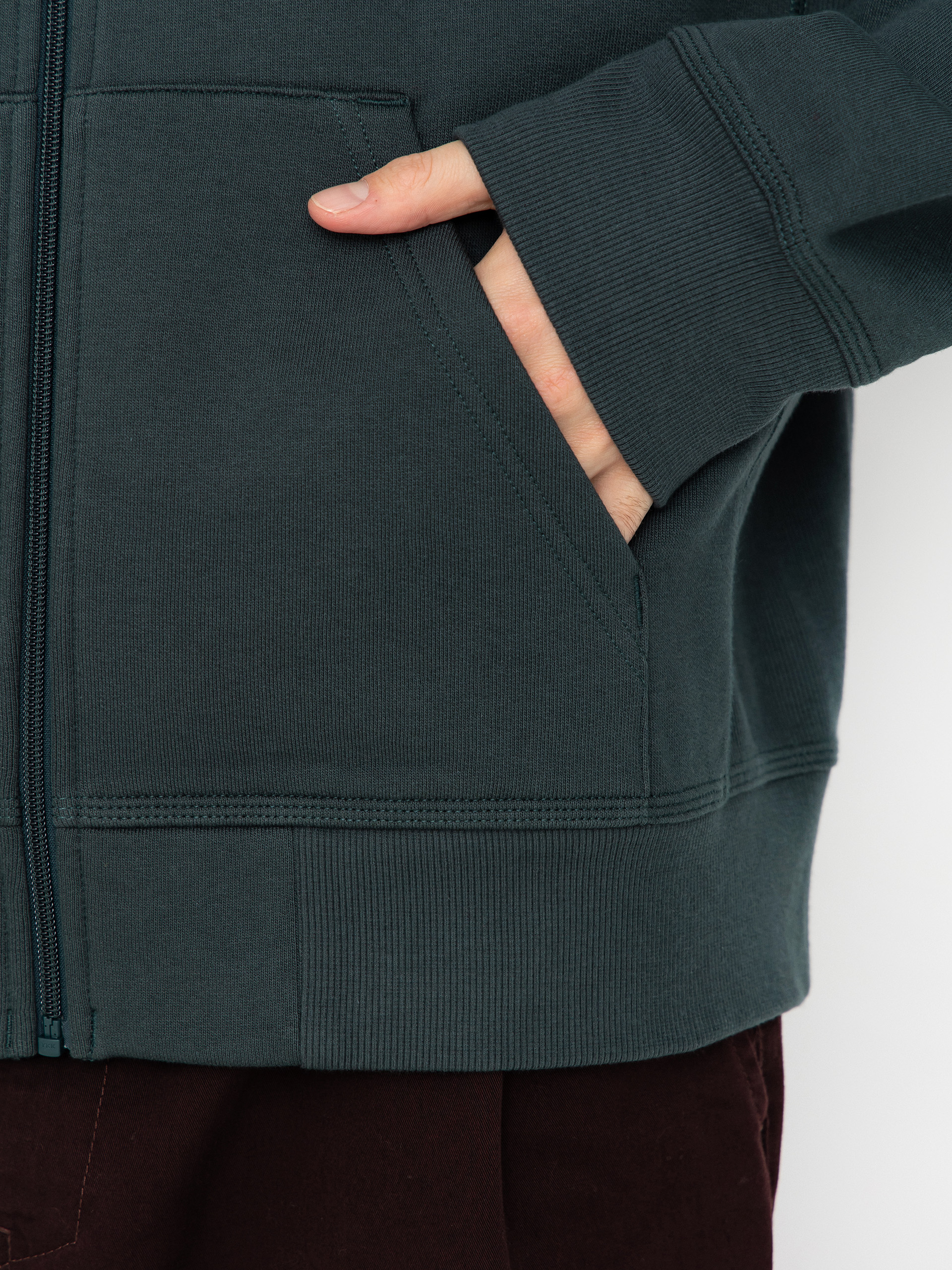 Mikina s kapucňou Carhartt WIP American Script ZHD (kale green)