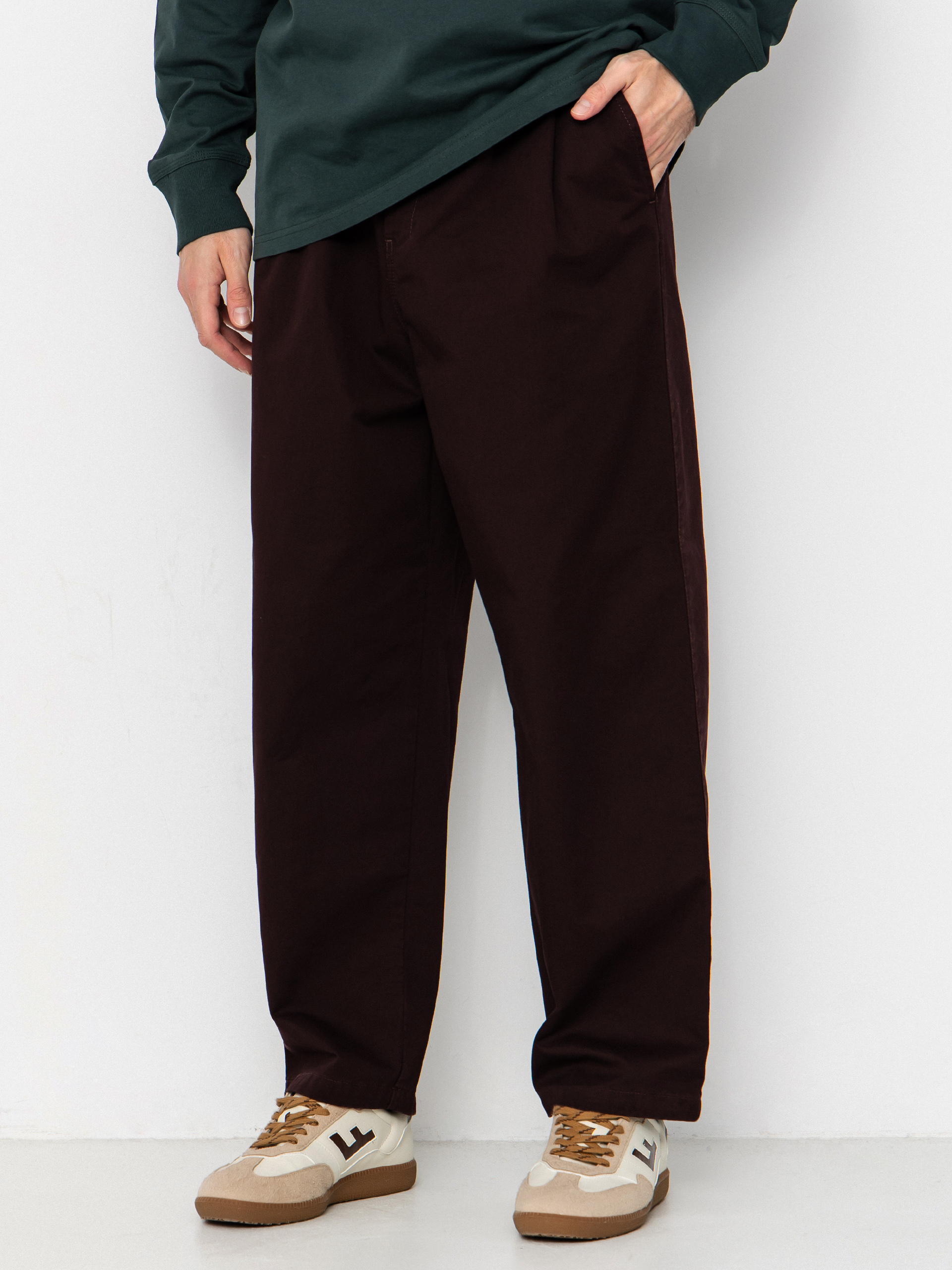 Nohavice Carhartt WIP Merrick (palisander)