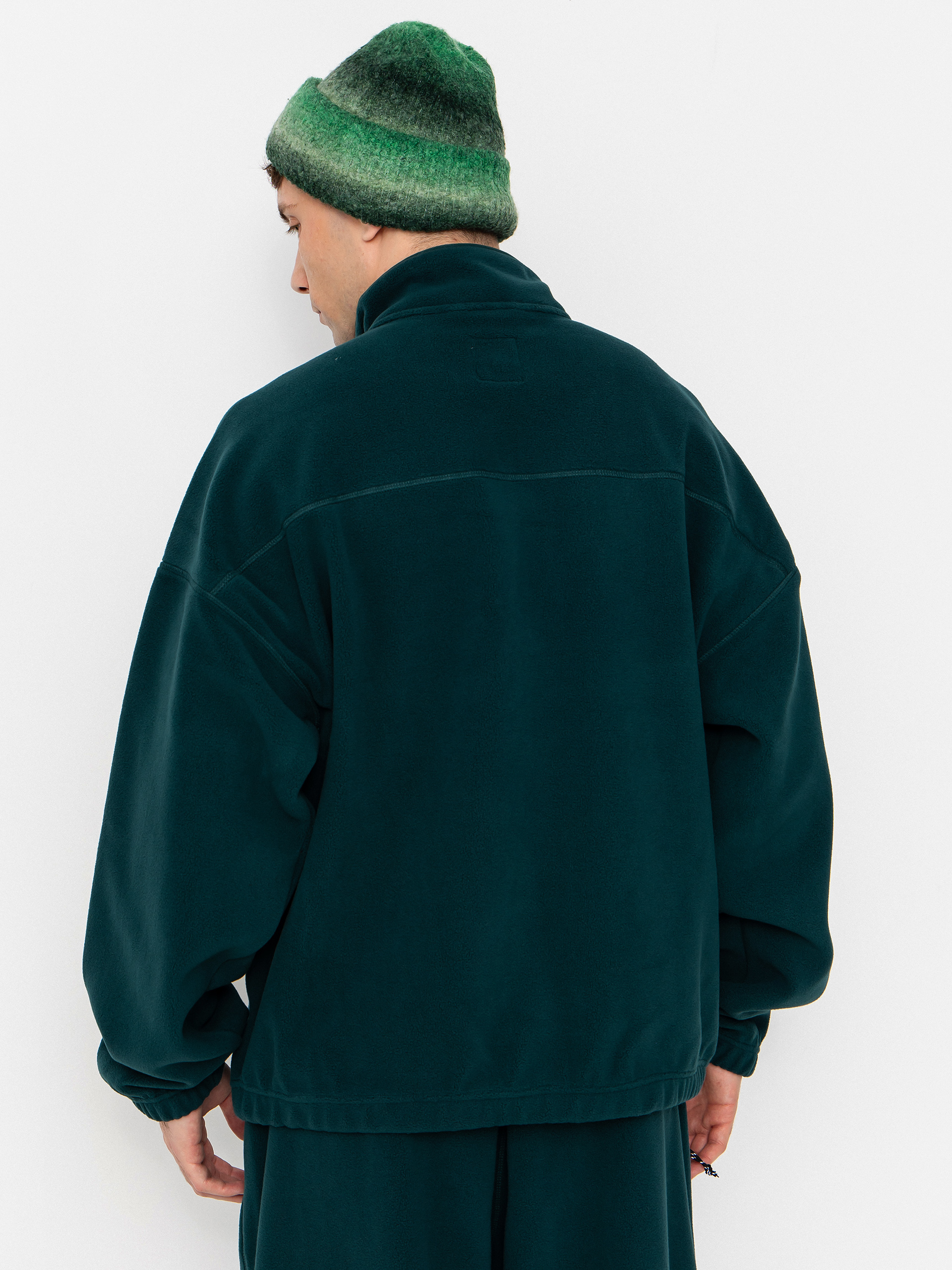 Sveter Polar Skate Ivan Half Zip (dark emerald)