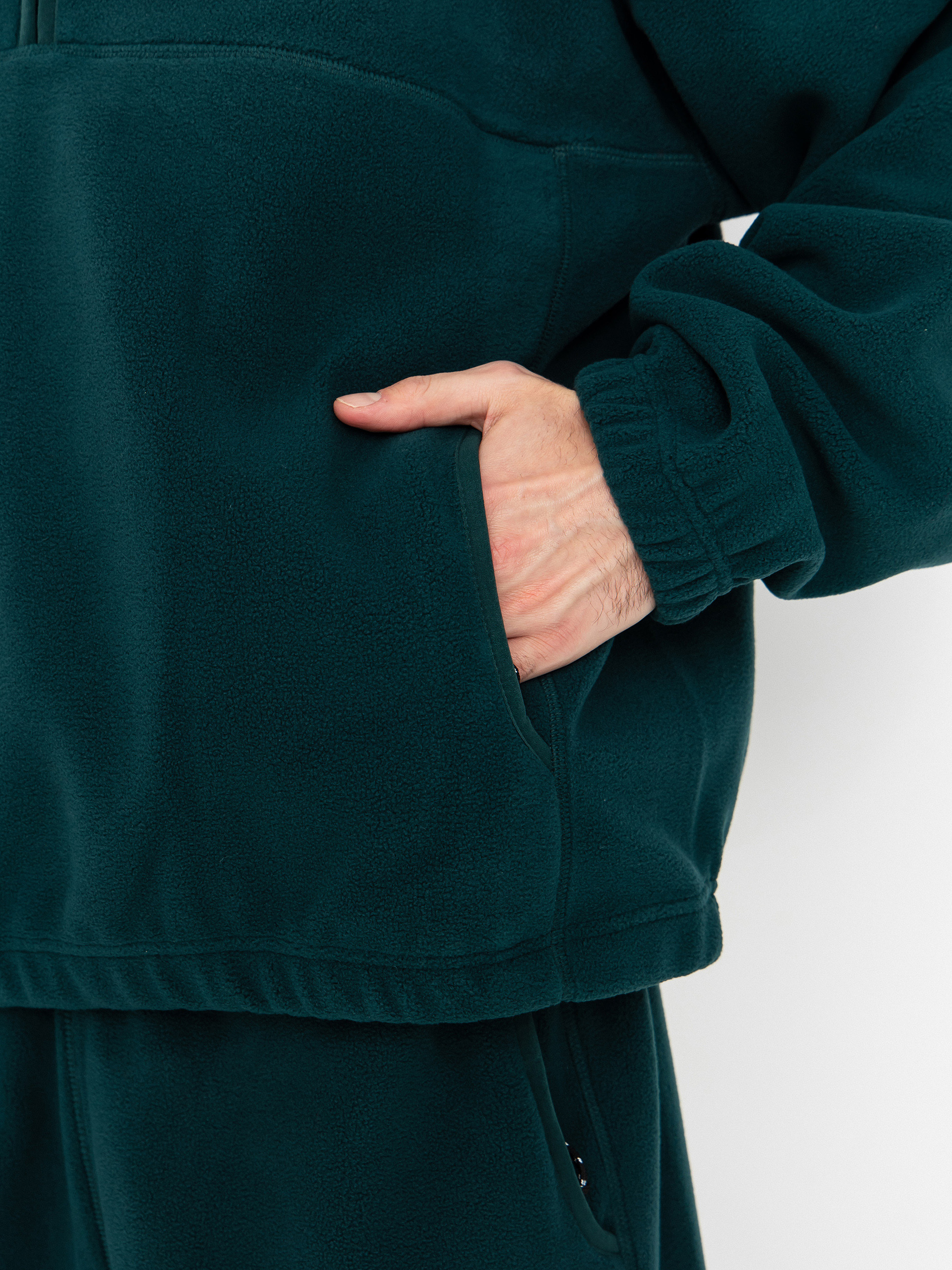 Sveter Polar Skate Ivan Half Zip (dark emerald)