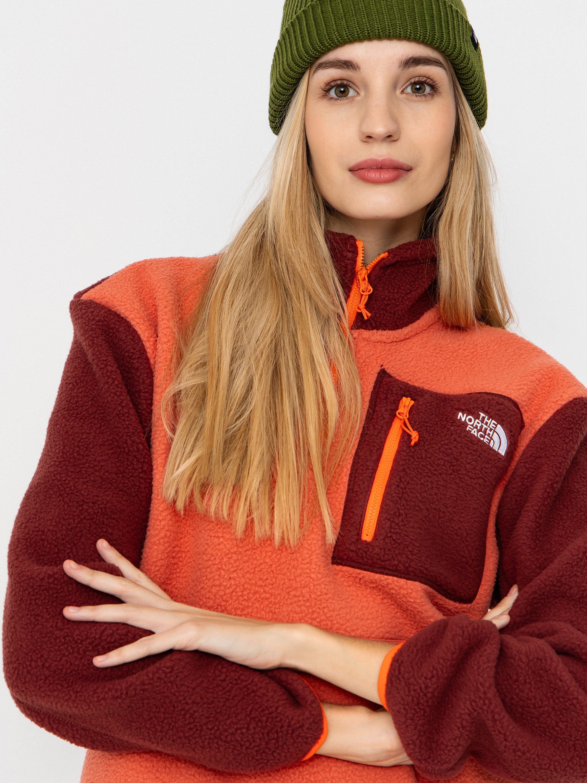 Pánsky Flísová mikina The North Face Yumiori 1/4 Zip (mars dust/sumac/solar f)