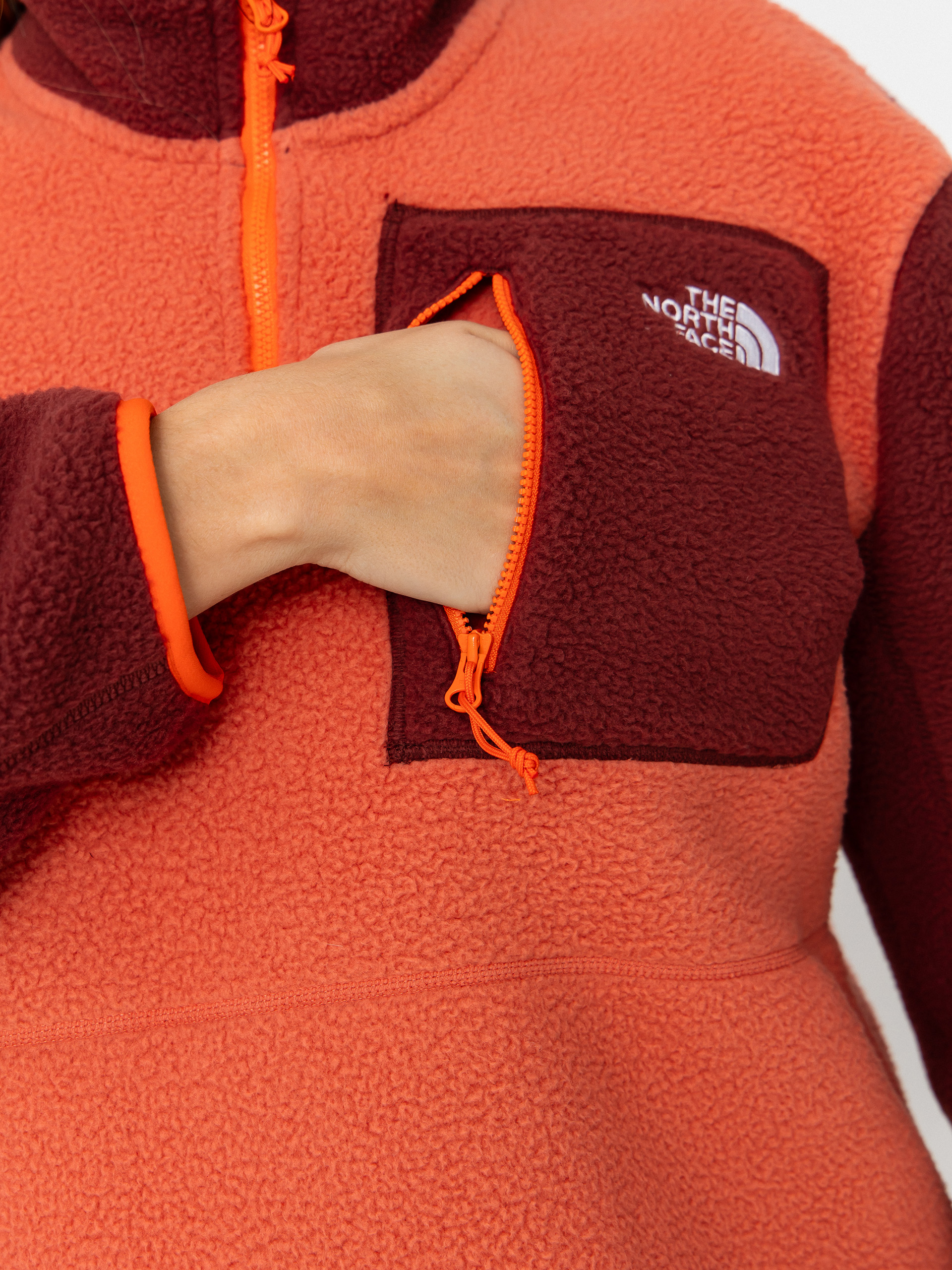 Pánsky Flísová mikina The North Face Yumiori 1/4 Zip (mars dust/sumac/solar f)