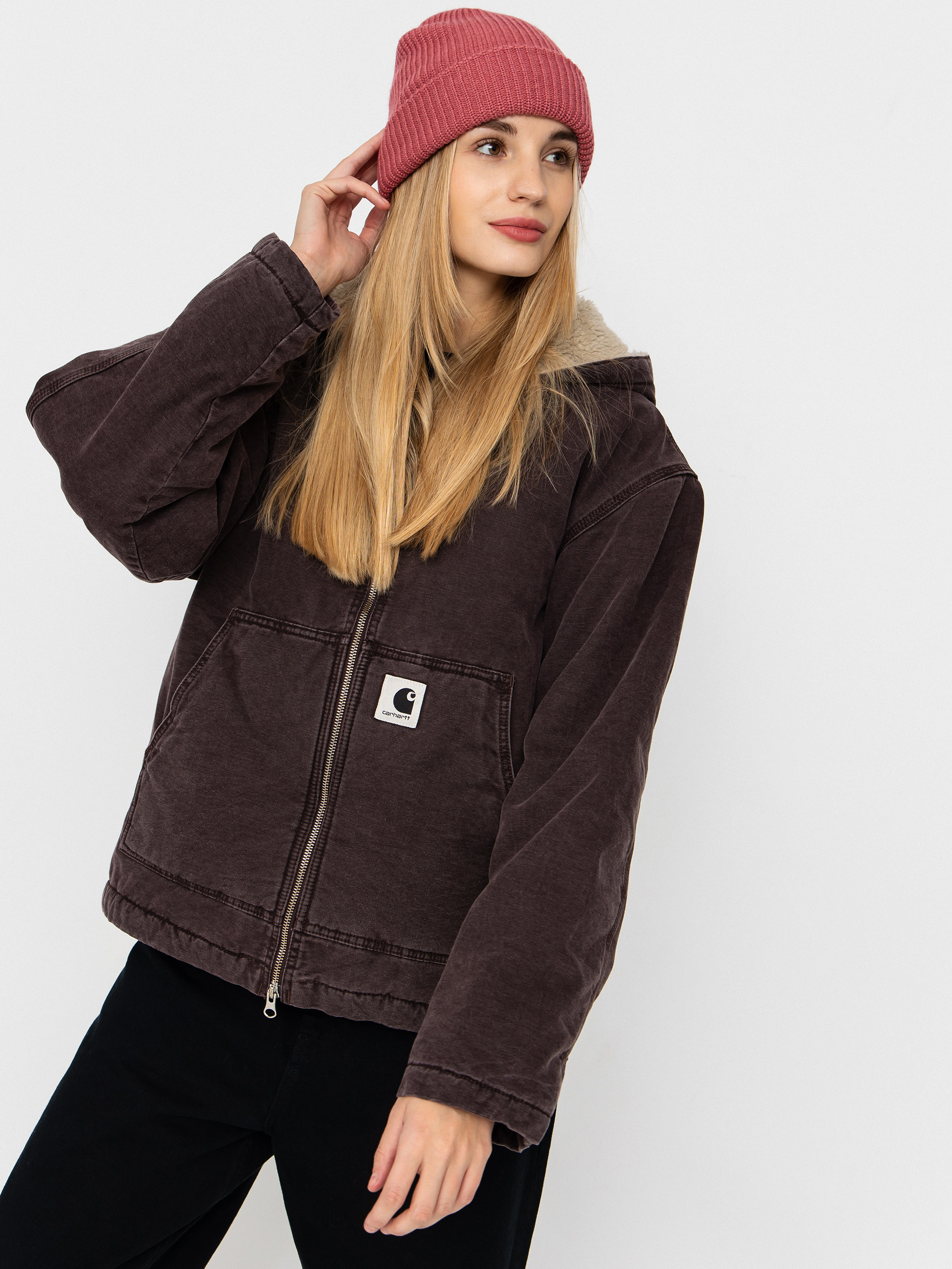 Bunda Carhartt WIP Hooded Mitch Wmn (palisander)