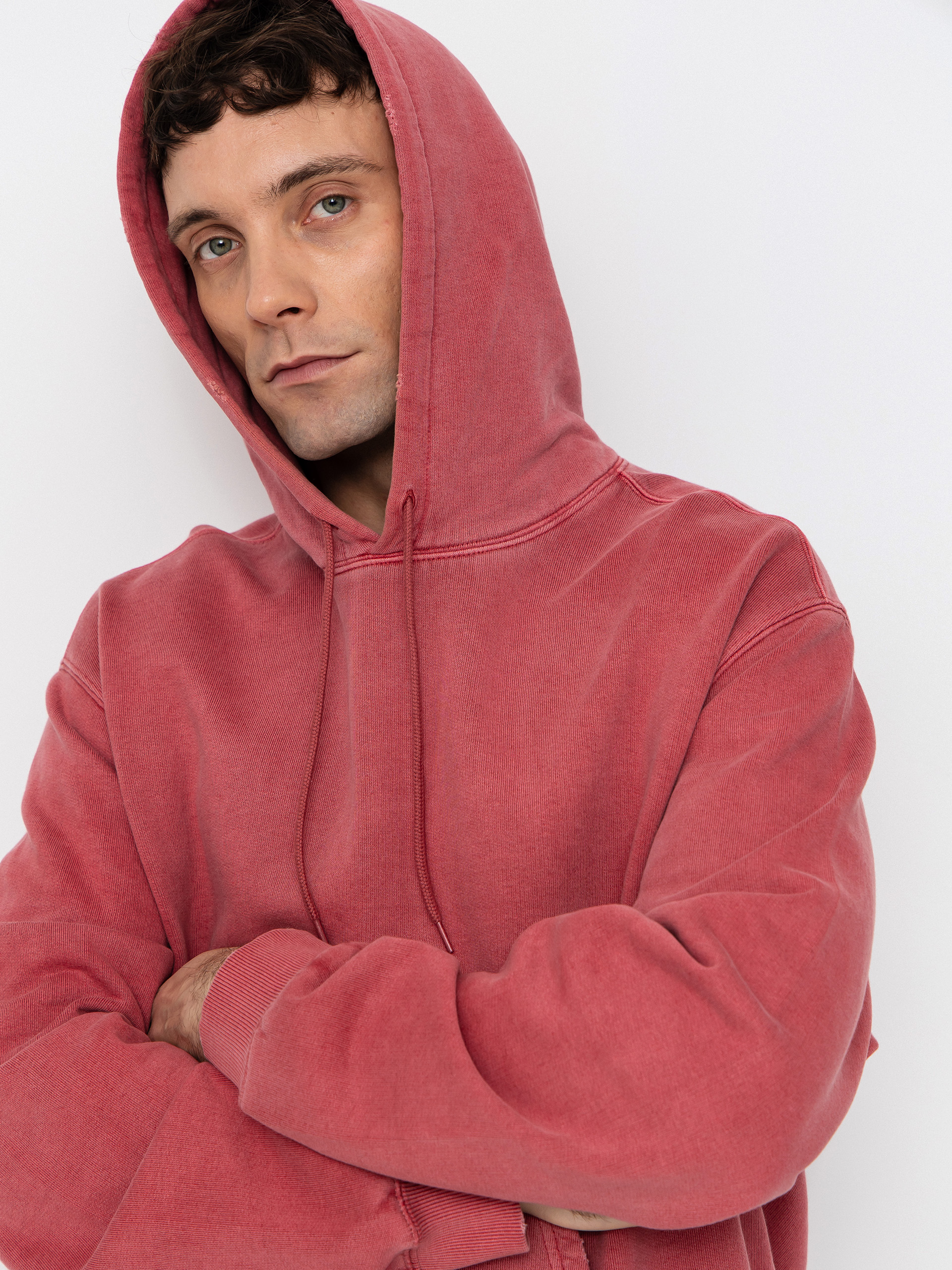 Mikina s kapucňou Carhartt WIP Torion HD (marsala)