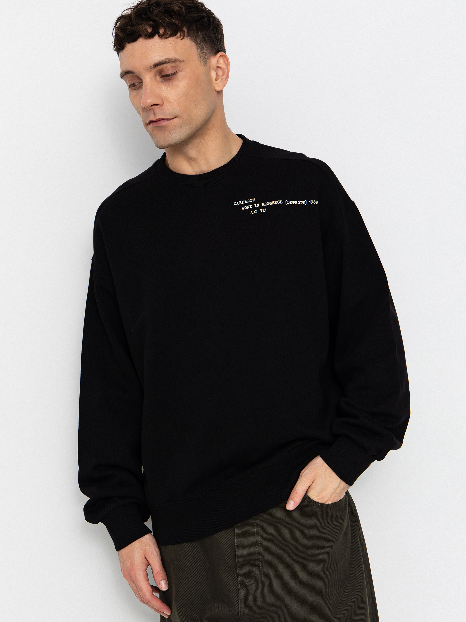 Mikina Carhartt WIP Punched (black)