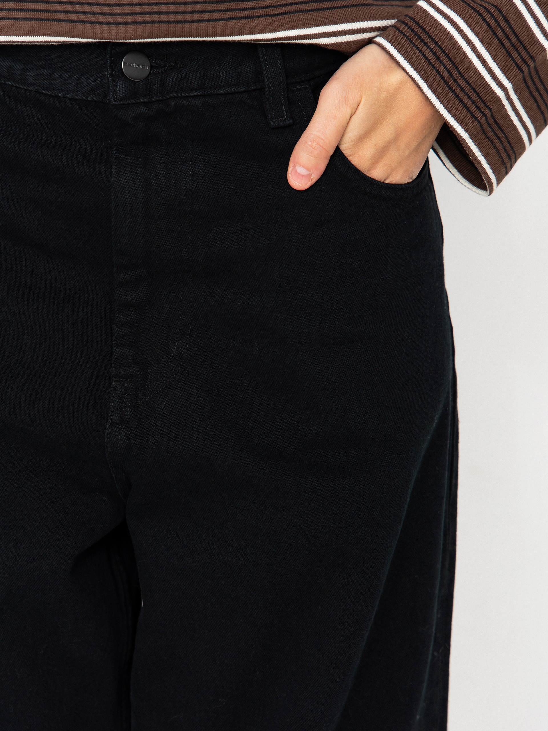 Nohavice Carhartt WIP Brandon Wmn (blue/midnight wash)