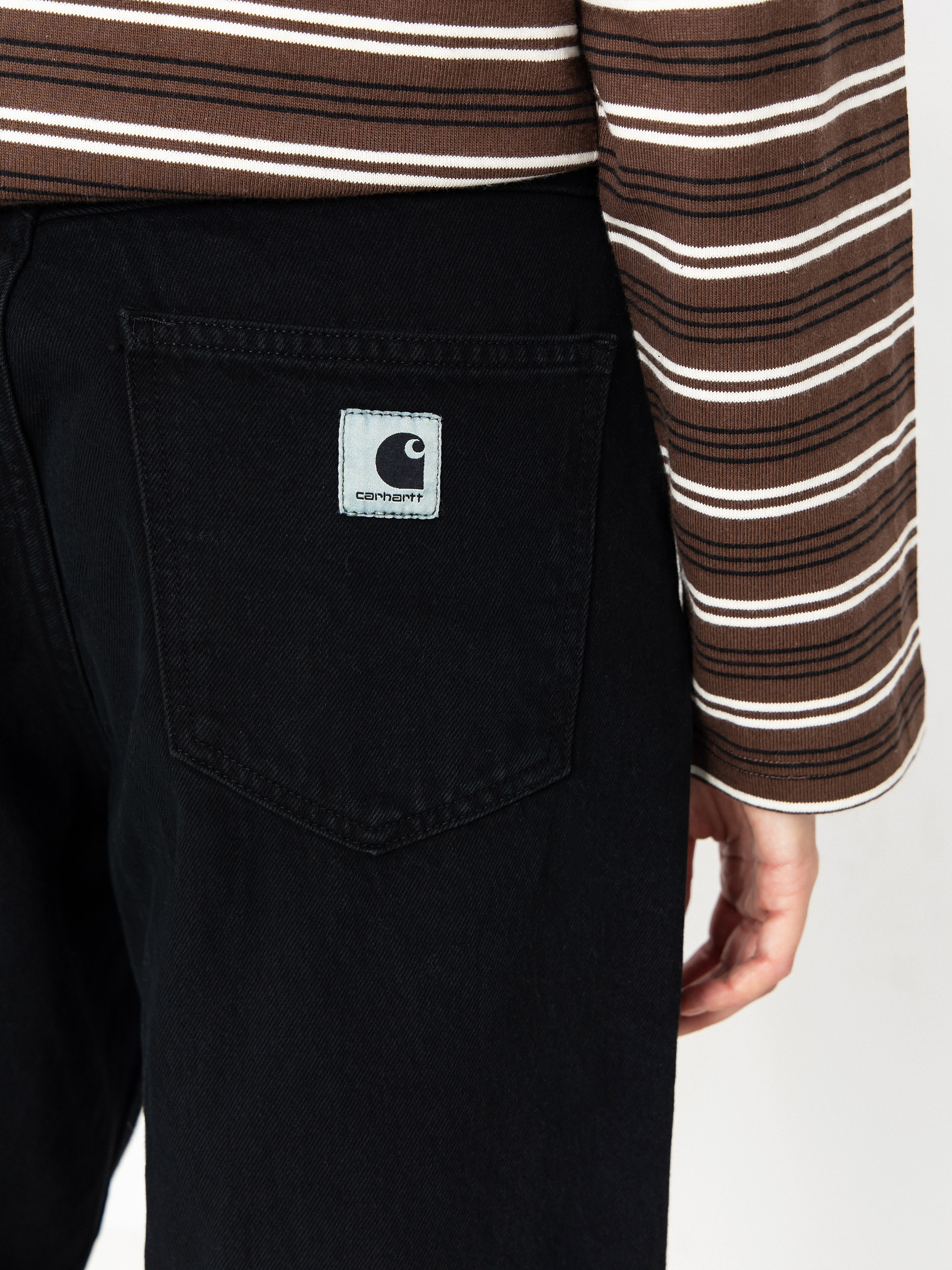Nohavice Carhartt WIP Brandon Wmn (blue/midnight wash)