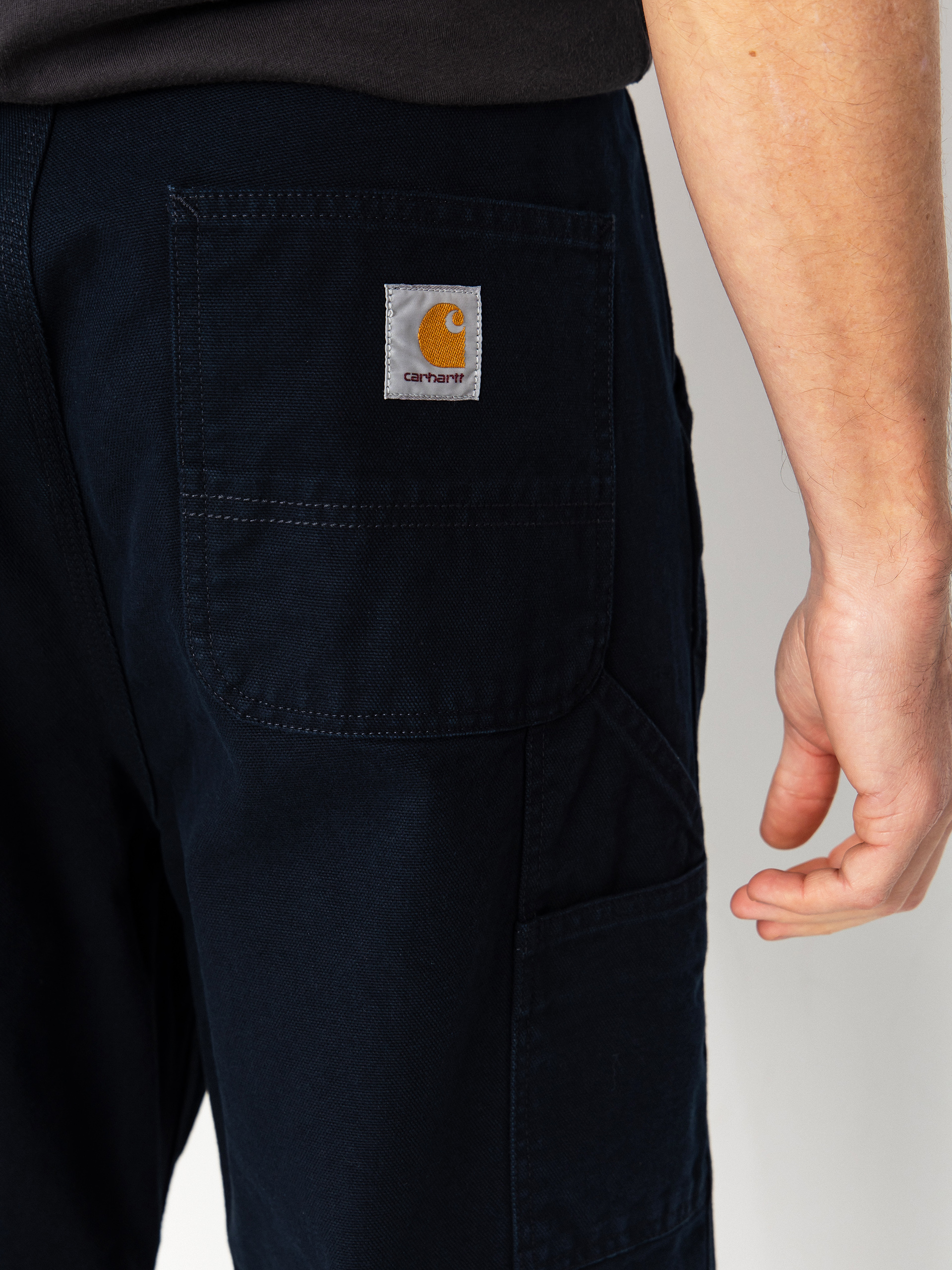 Nohavice Carhartt WIP OG Single Knee (deep night/stone washed)