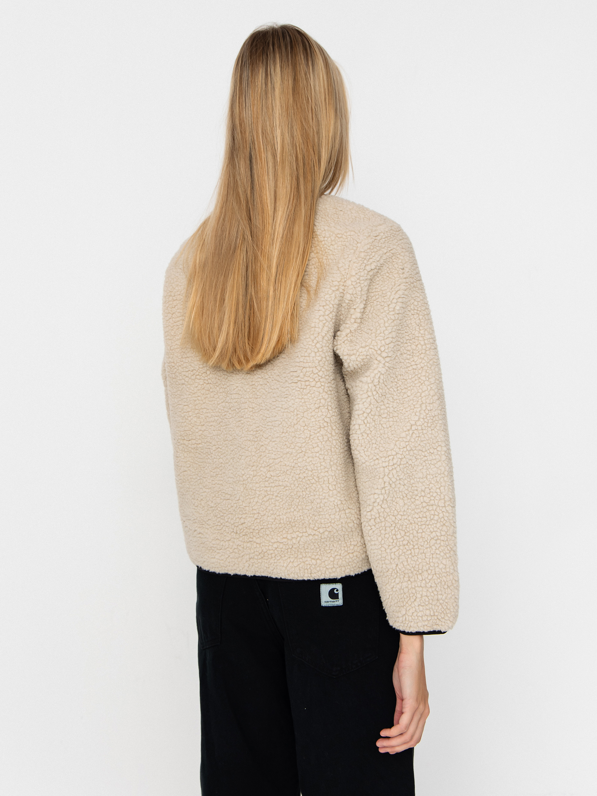 Bunda Carhartt WIP Janet Wmn (fleur de sel/black)