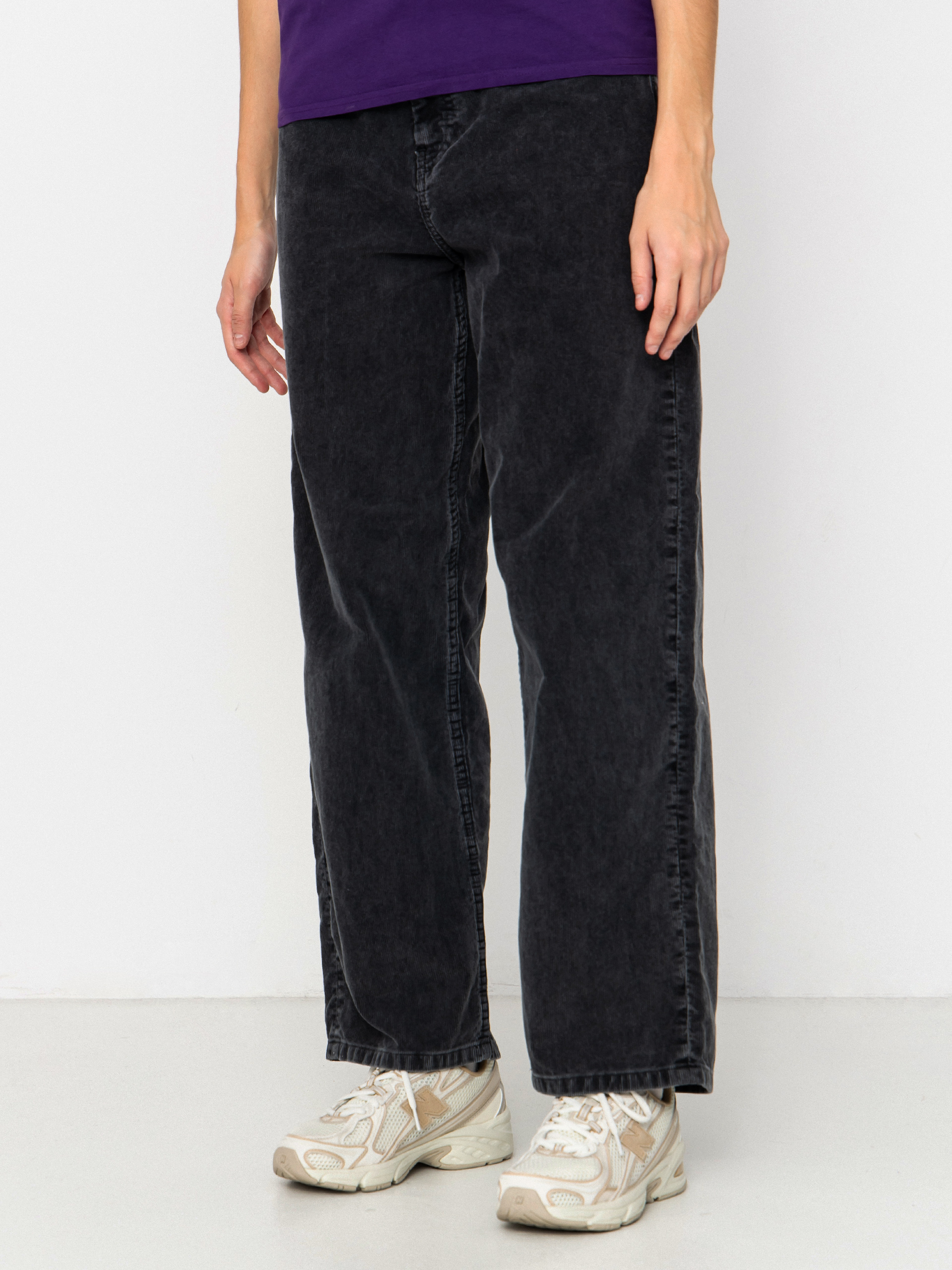 Nohavice Carhartt WIP Brandon Wmn (black/dusky washed)