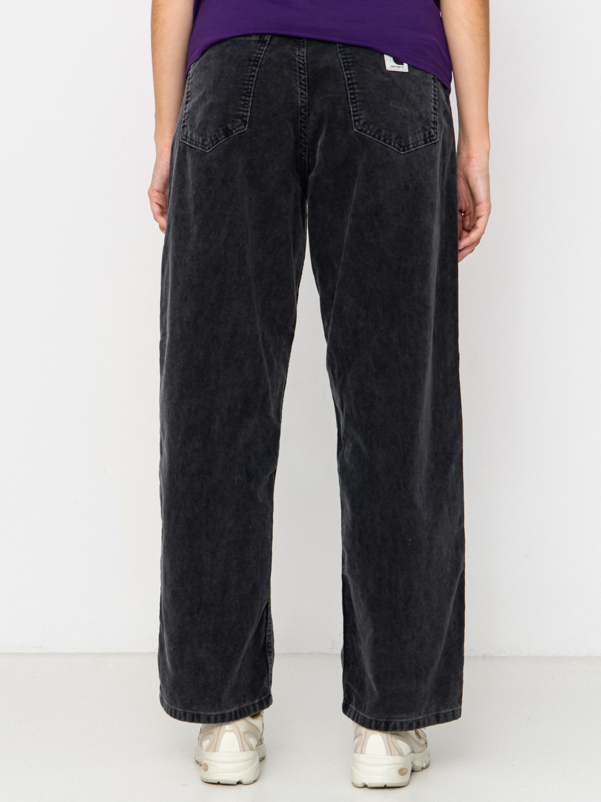 Nohavice Carhartt WIP Brandon Wmn (black/dusky washed)