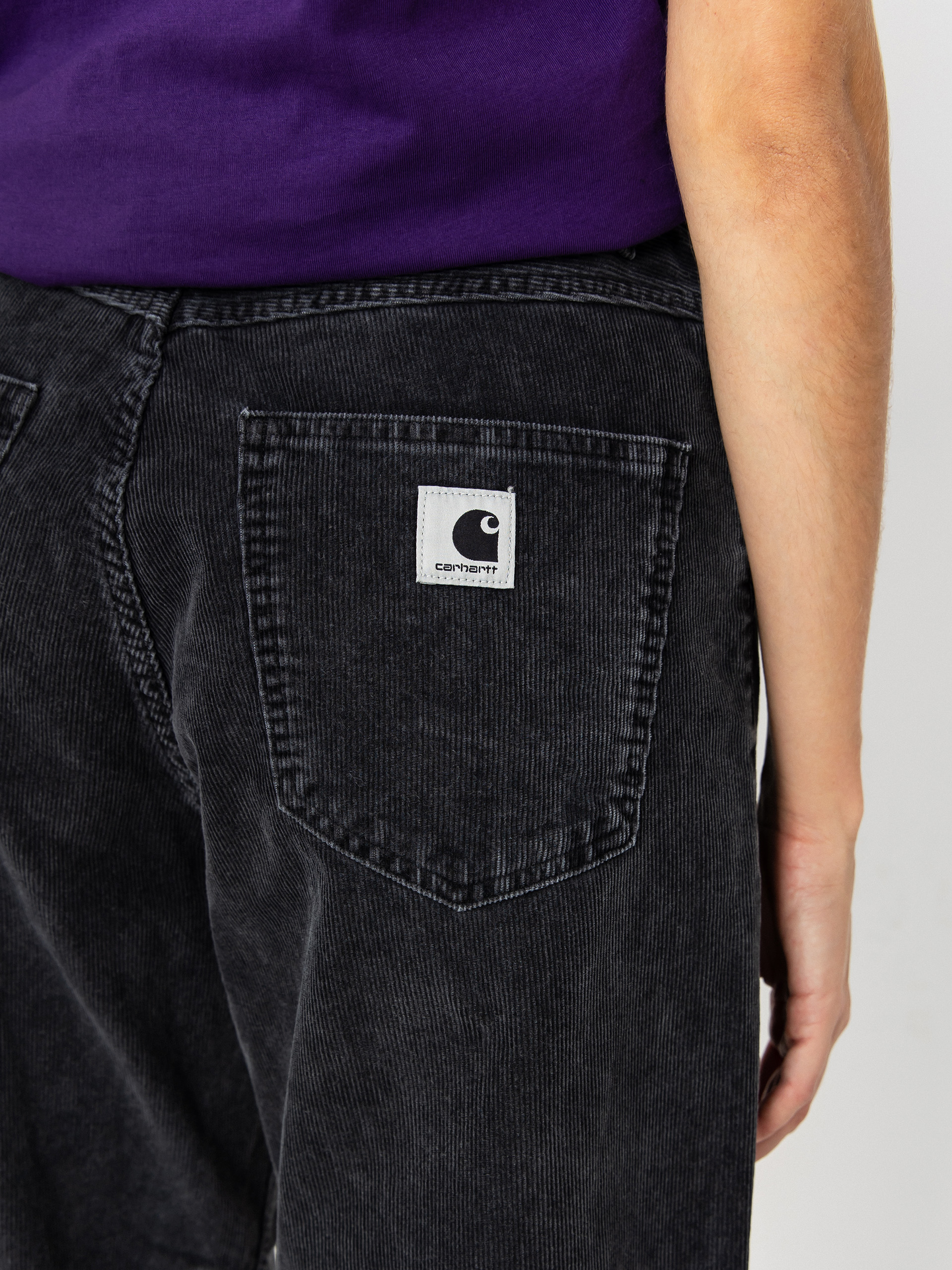 Nohavice Carhartt WIP Brandon Wmn (black/dusky washed)