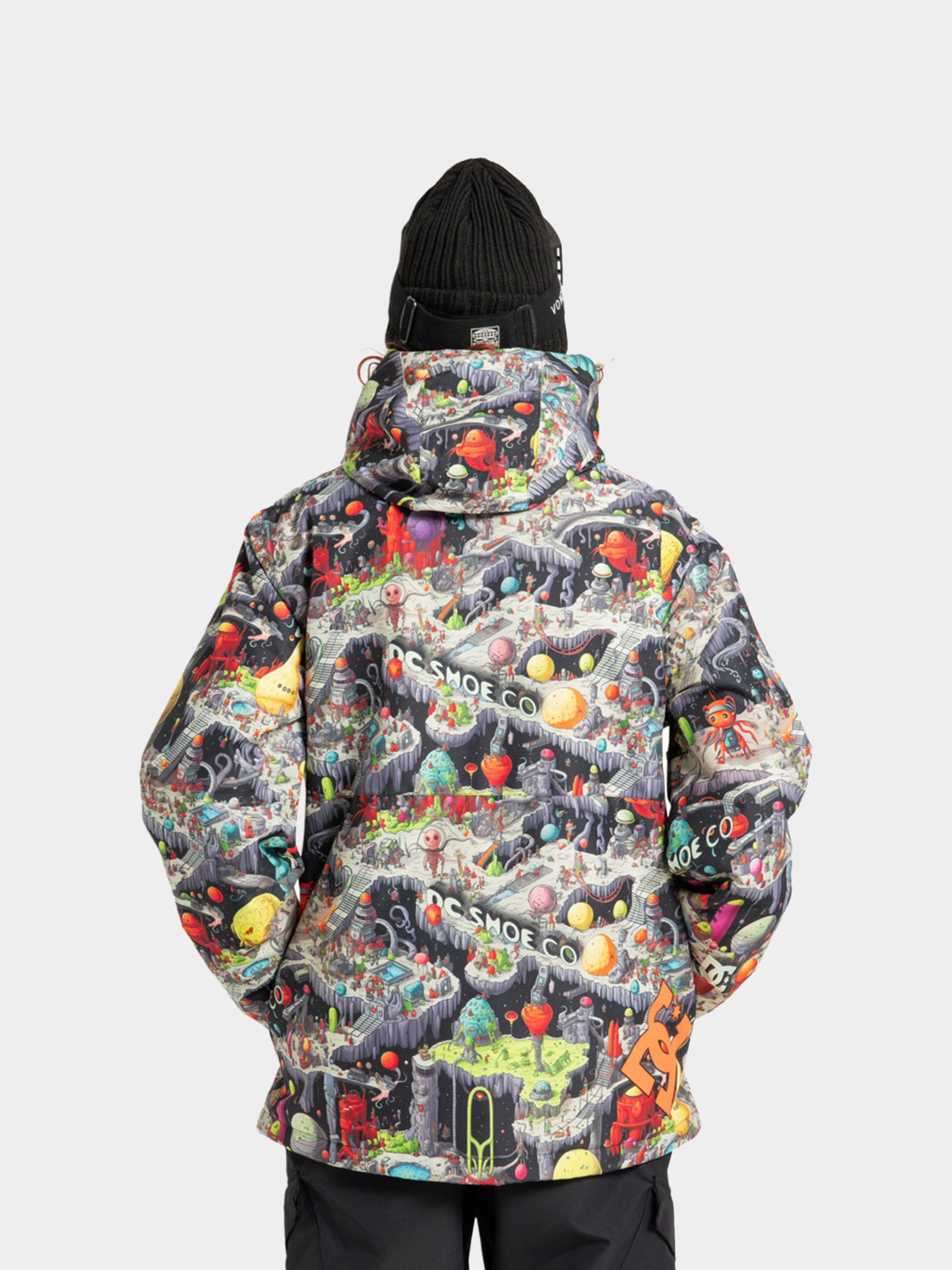 Snowboardová bunda DC Basis Print (outer world black)