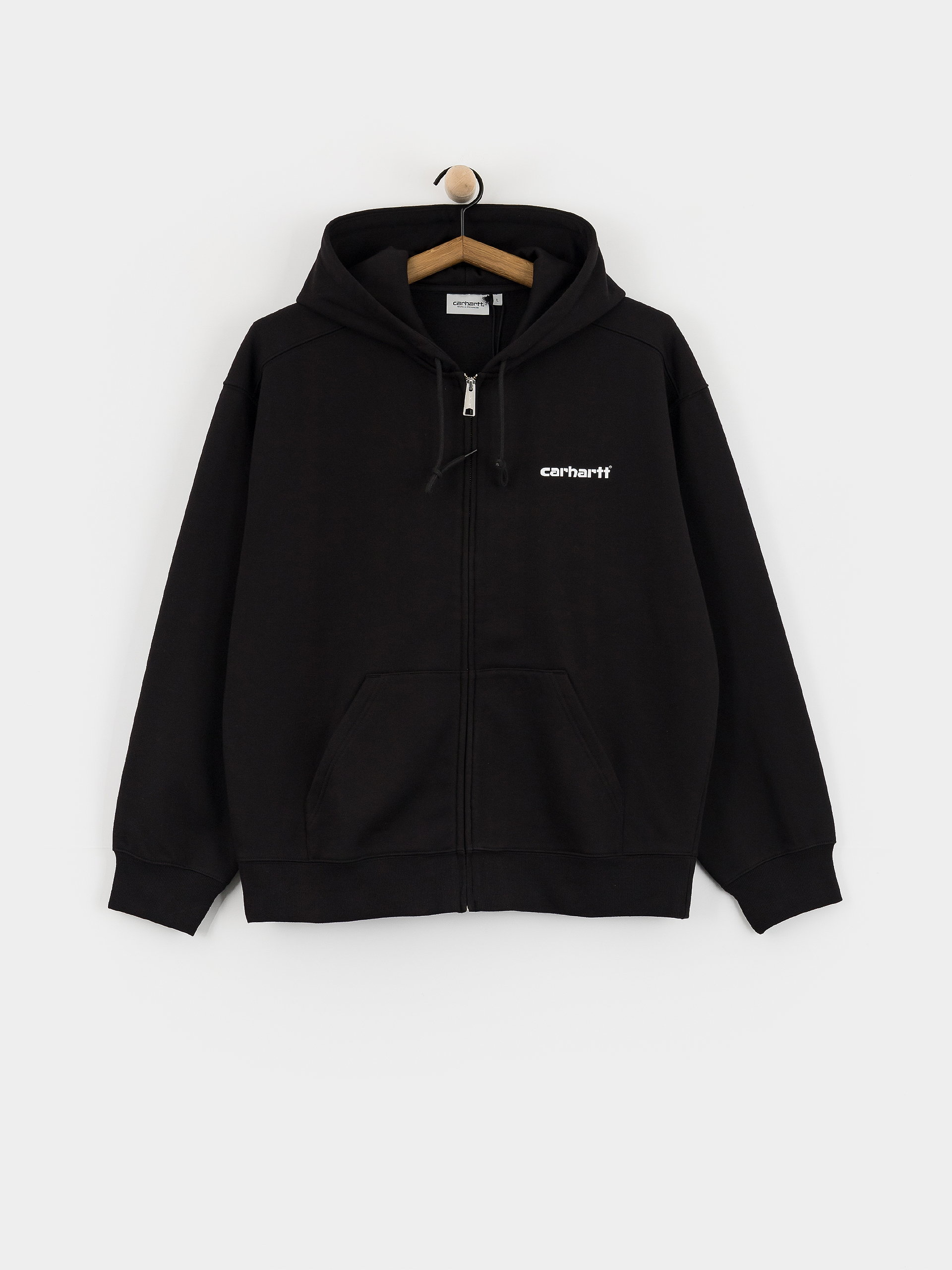 Mikina s kapucňou Carhartt WIP Archive Lines ZHD (black)