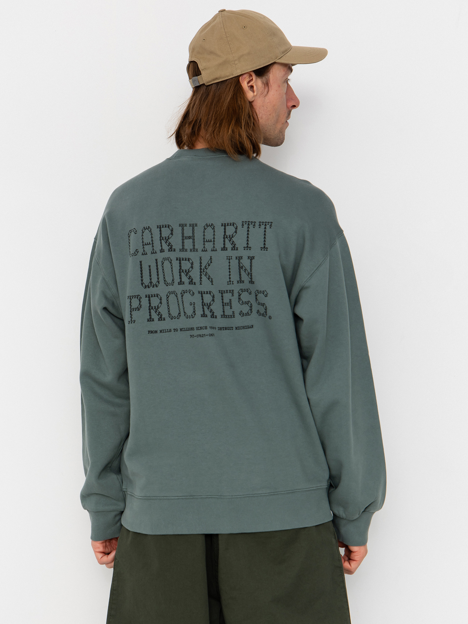 Mikina Carhartt WIP Punched (velvet green)
