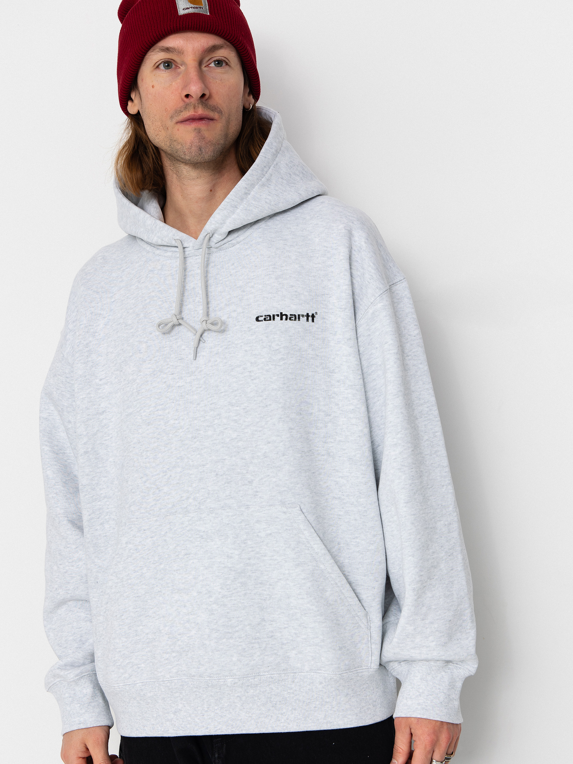 Mikina s kapucňou Carhartt WIP Caps HD (ash heather)