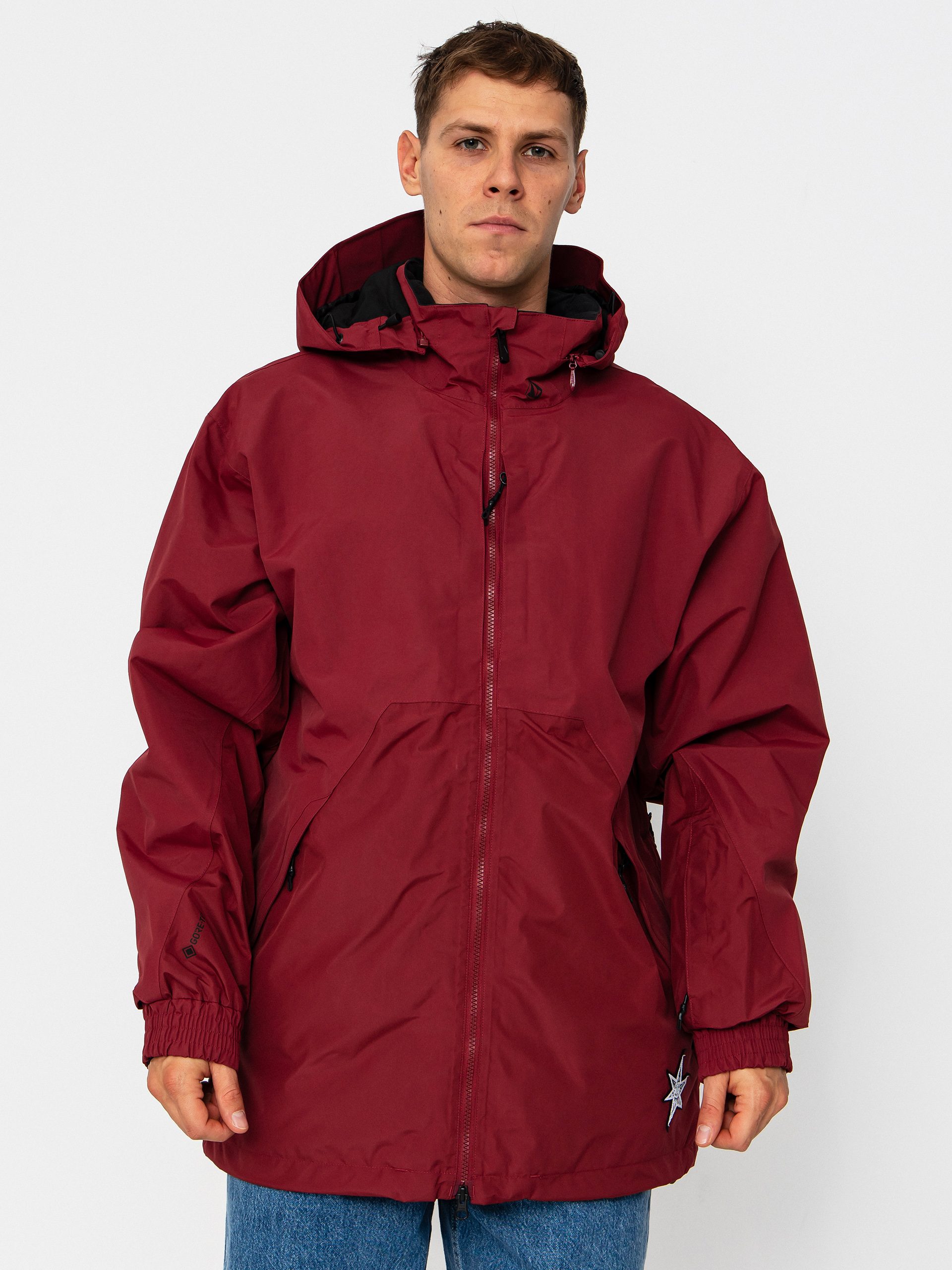 Snowboardovu00e1 bunda Volcom Longo Gore Tex (burnt red)