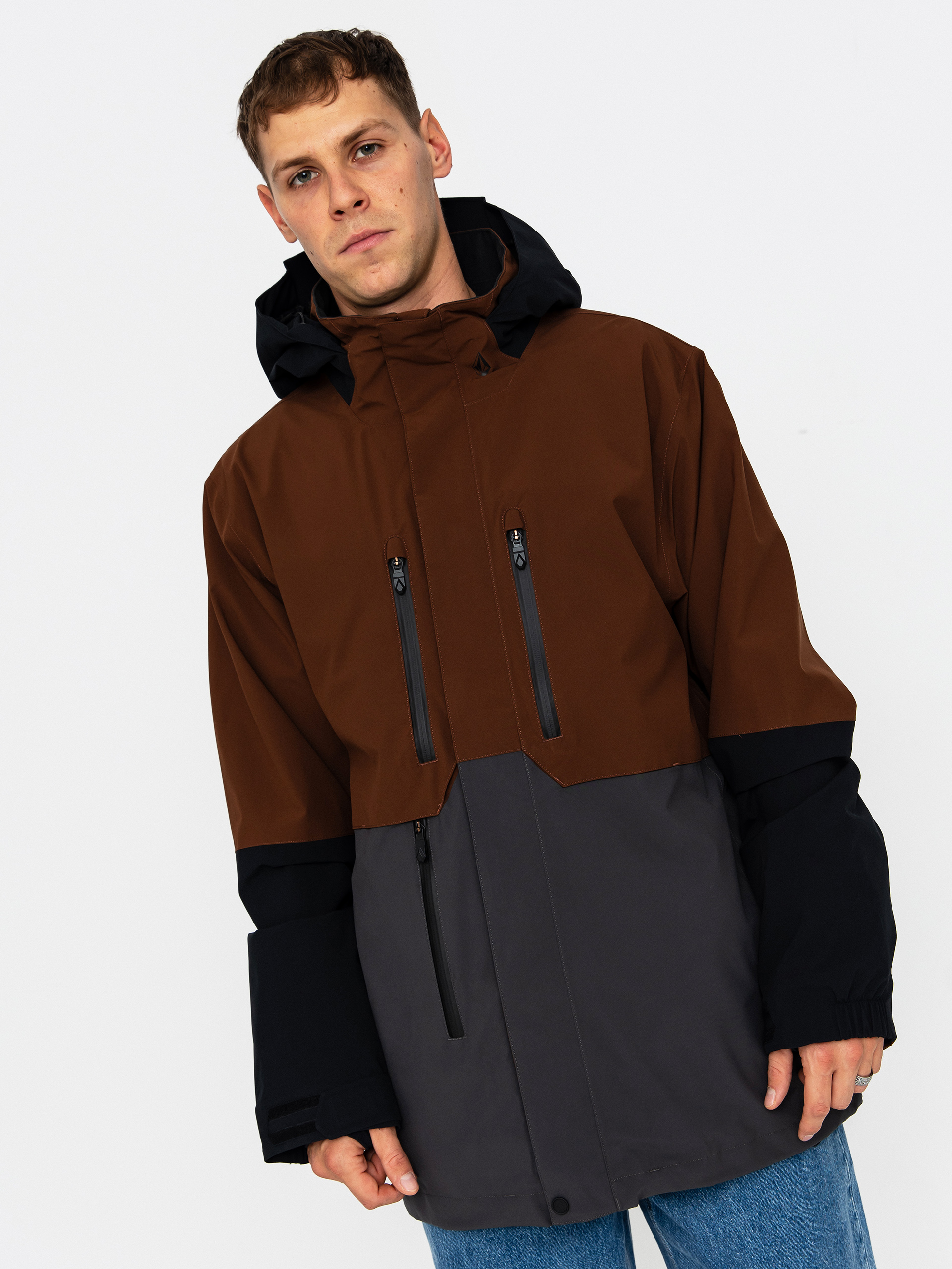 Snowboardová bunda Volcom Rnge Stretch 30K (brown)