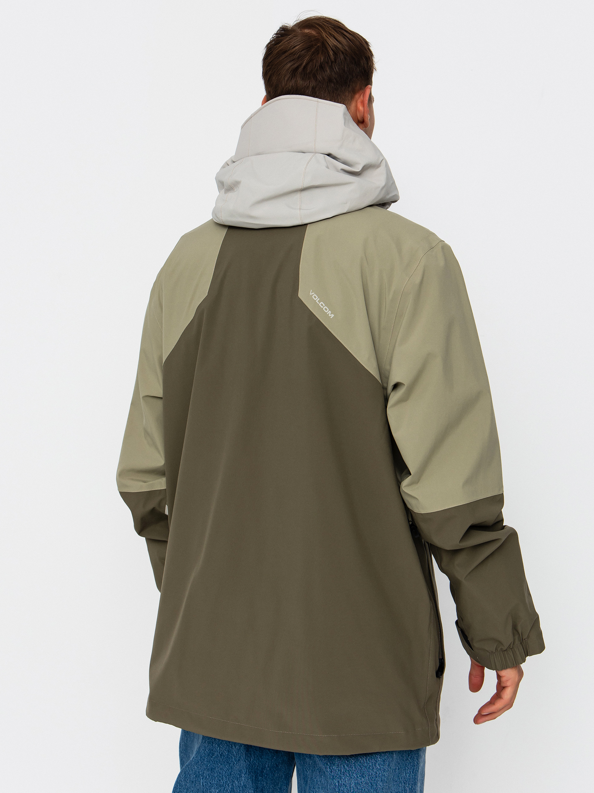 Pánska Snowboardová bunda Volcom Rnge Stretch 30K (moss green)