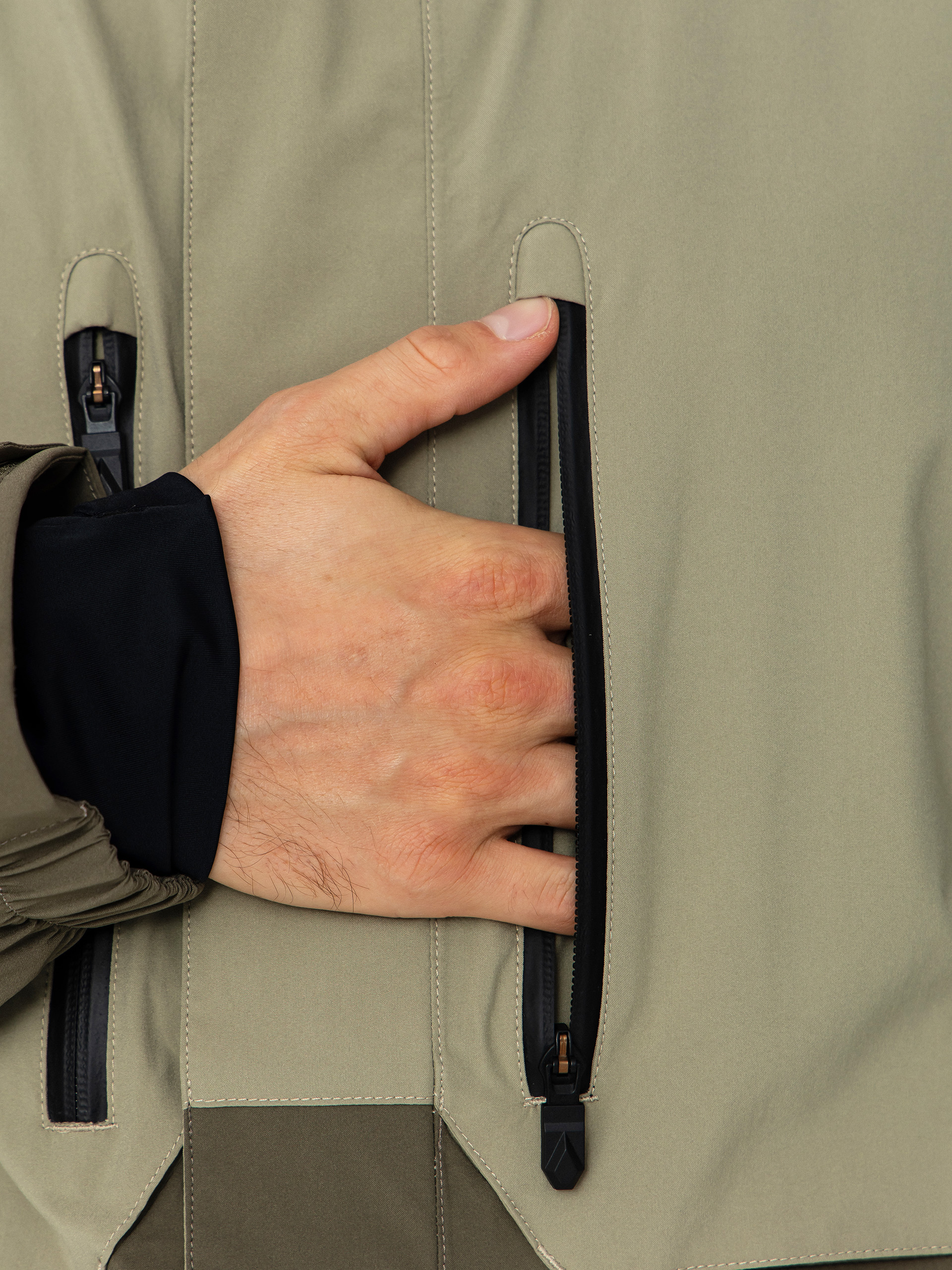 Pánska Snowboardová bunda Volcom Rnge Stretch 30K (moss green)