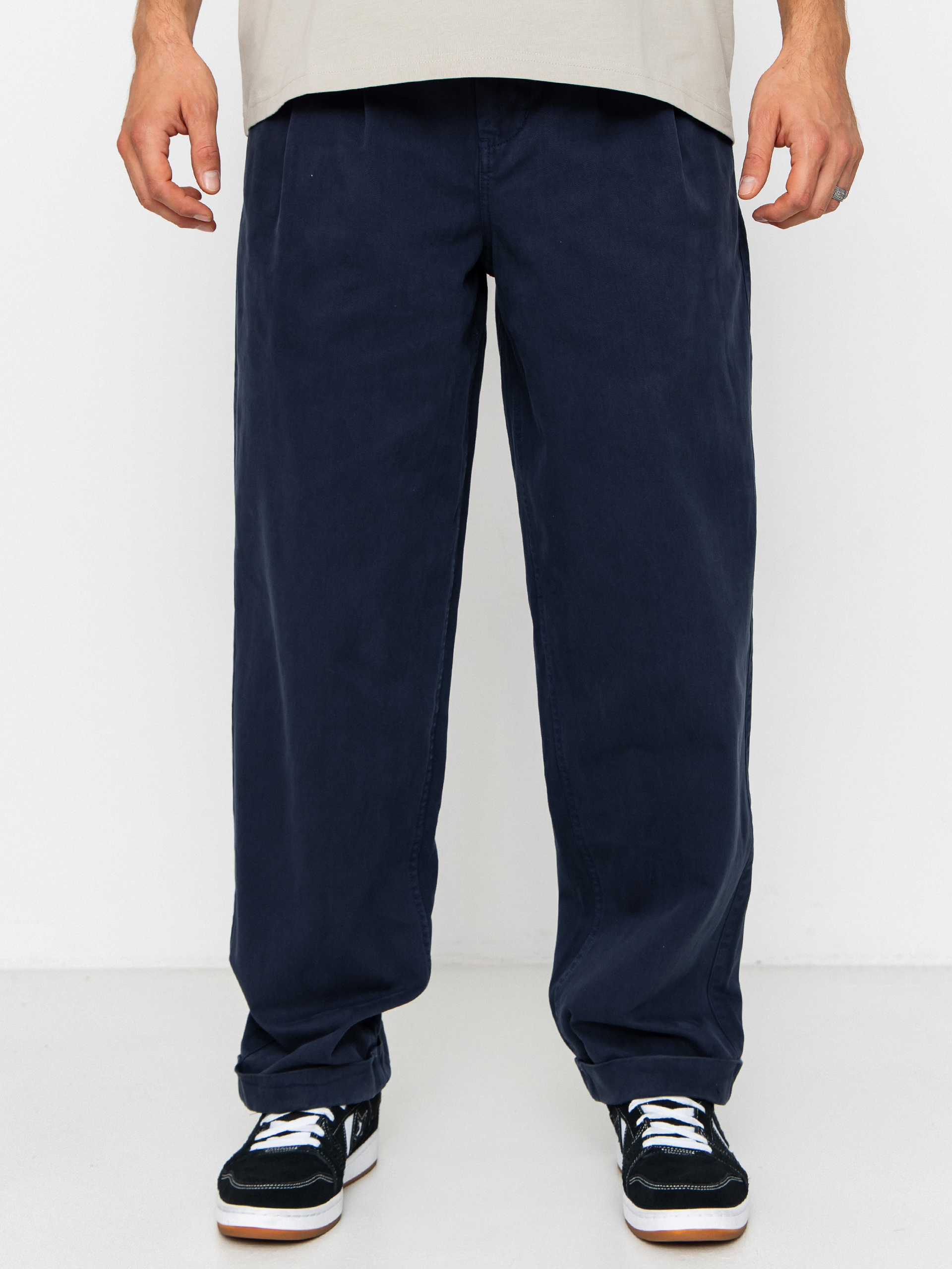 Nohavice Element Big Pleated Chino (eclipse navy)