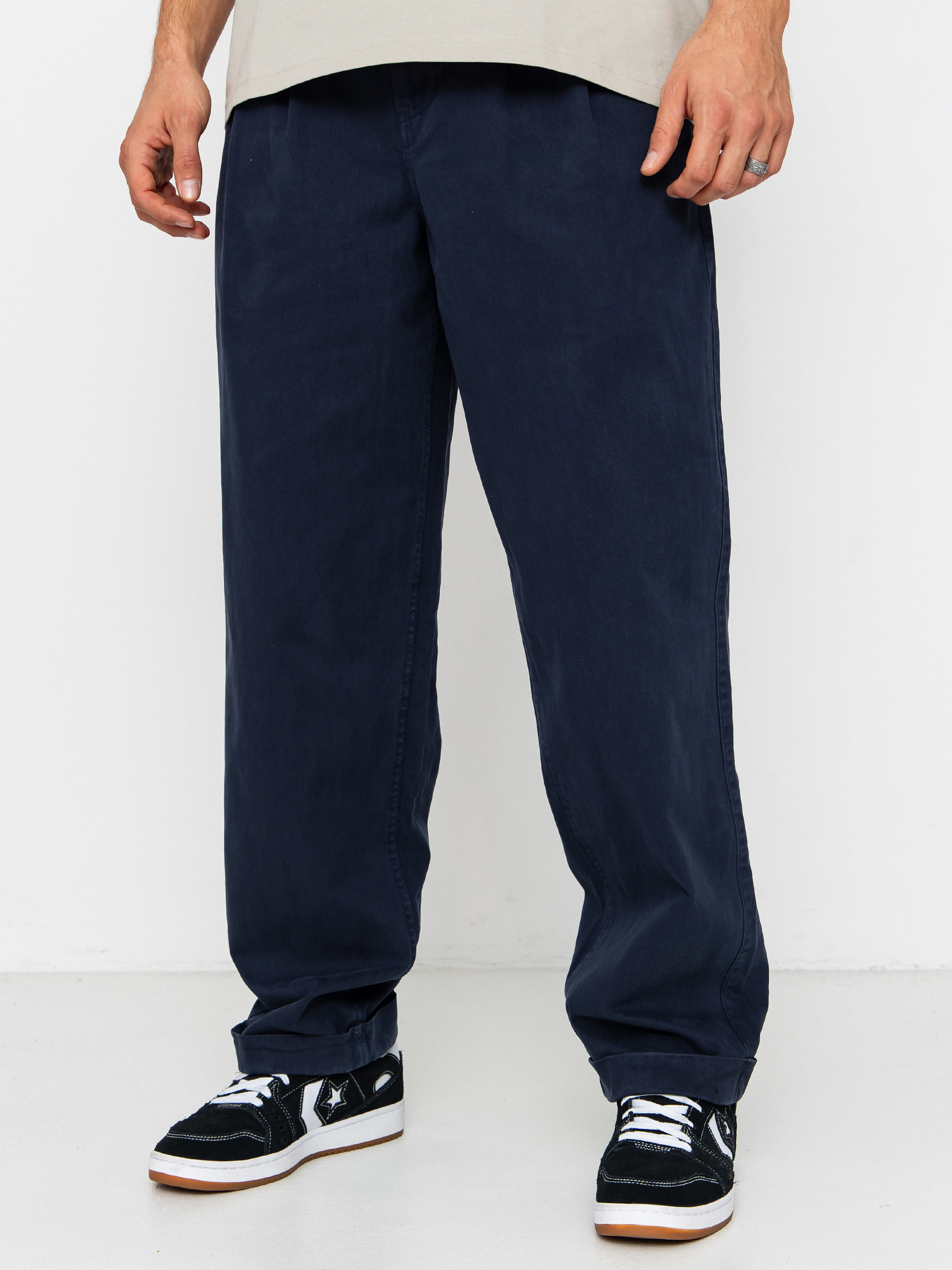 Nohavice Element Big Pleated Chino (eclipse navy)