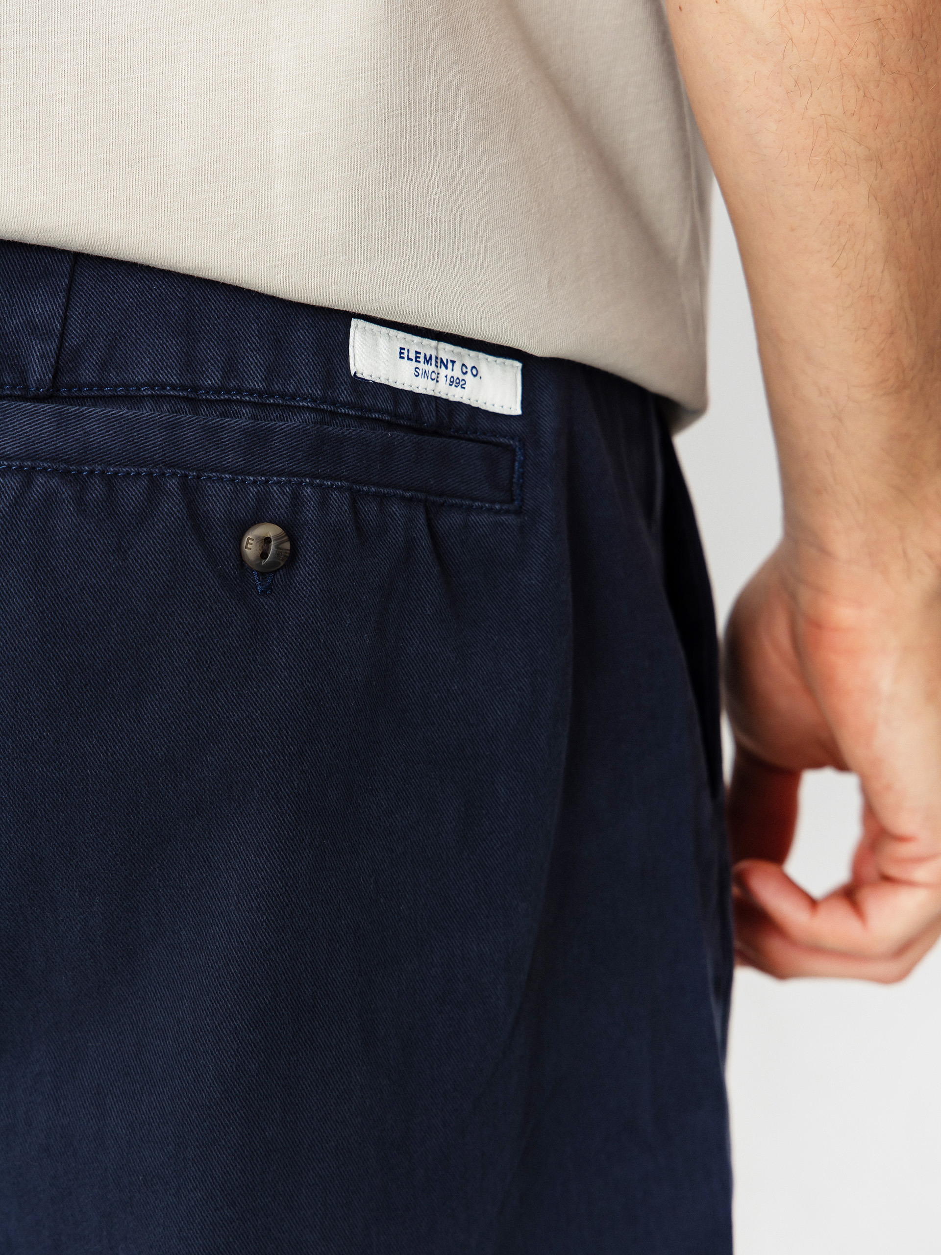Nohavice Element Big Pleated Chino (eclipse navy)