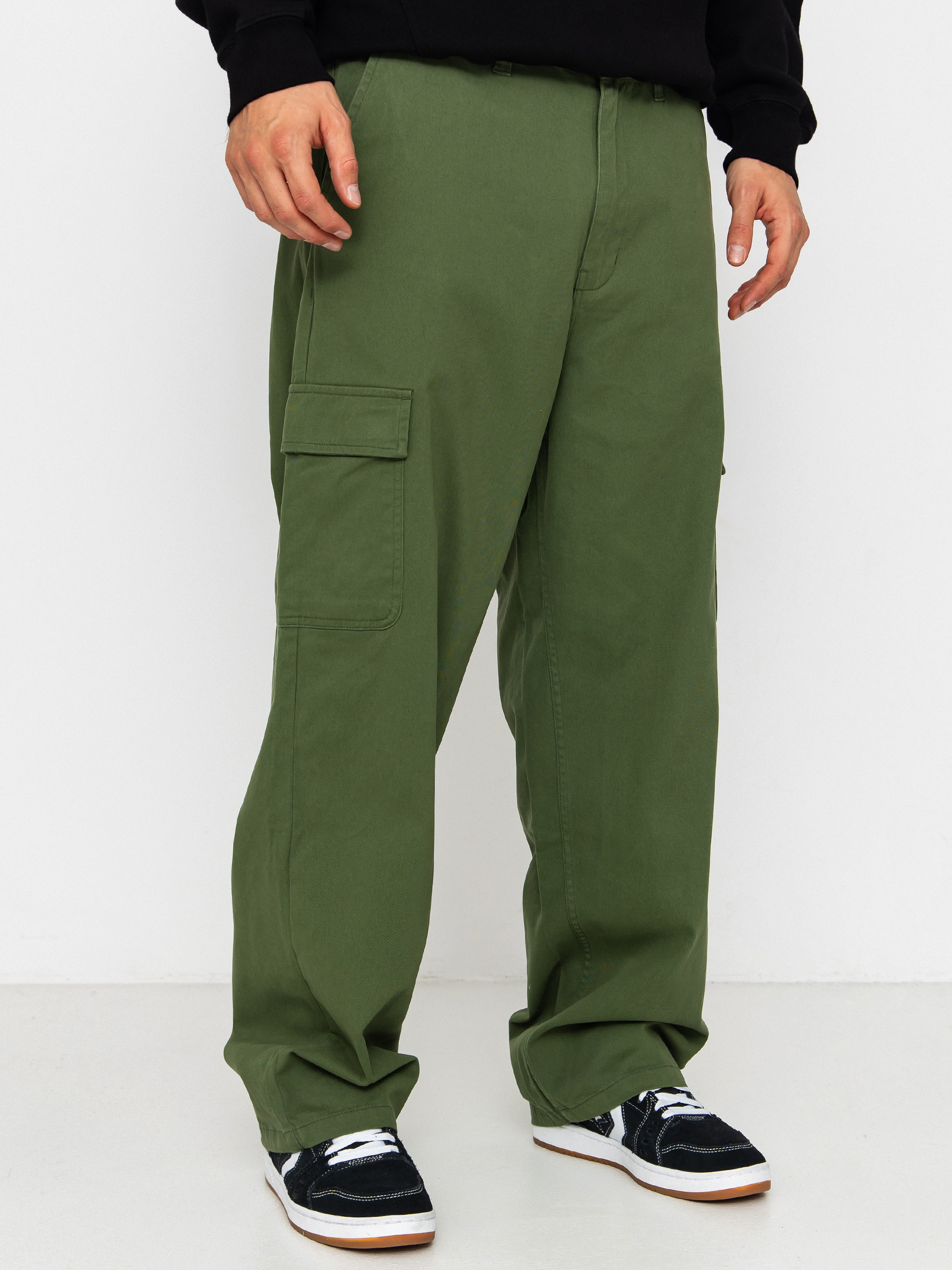 Nohavice DC Worker Baggy Chino Cargo (bronze green)