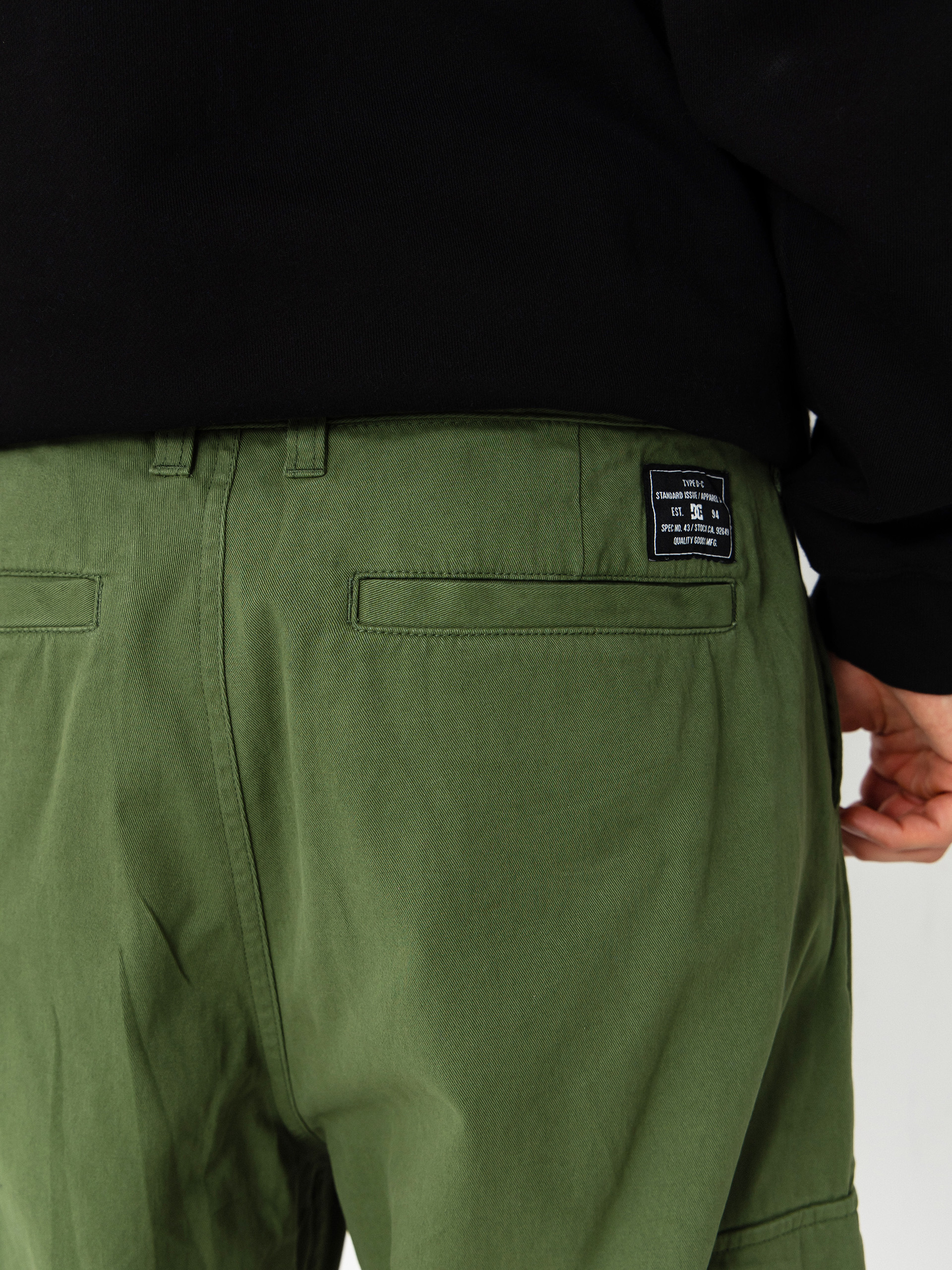 Nohavice DC Worker Baggy Chino Cargo (bronze green)