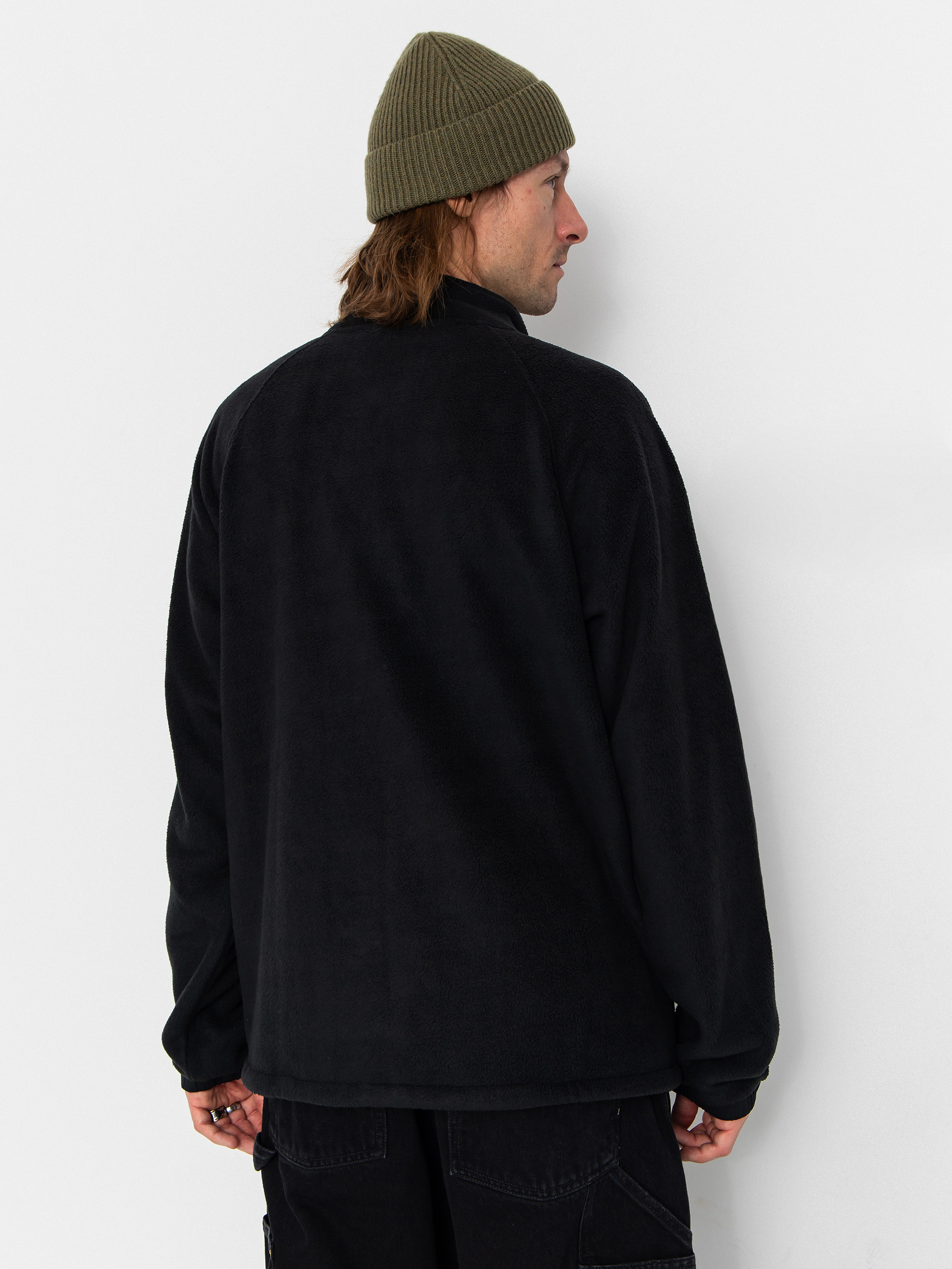 Mikina Jones Snowboards Lodge Half Zip Rec (stealth black)