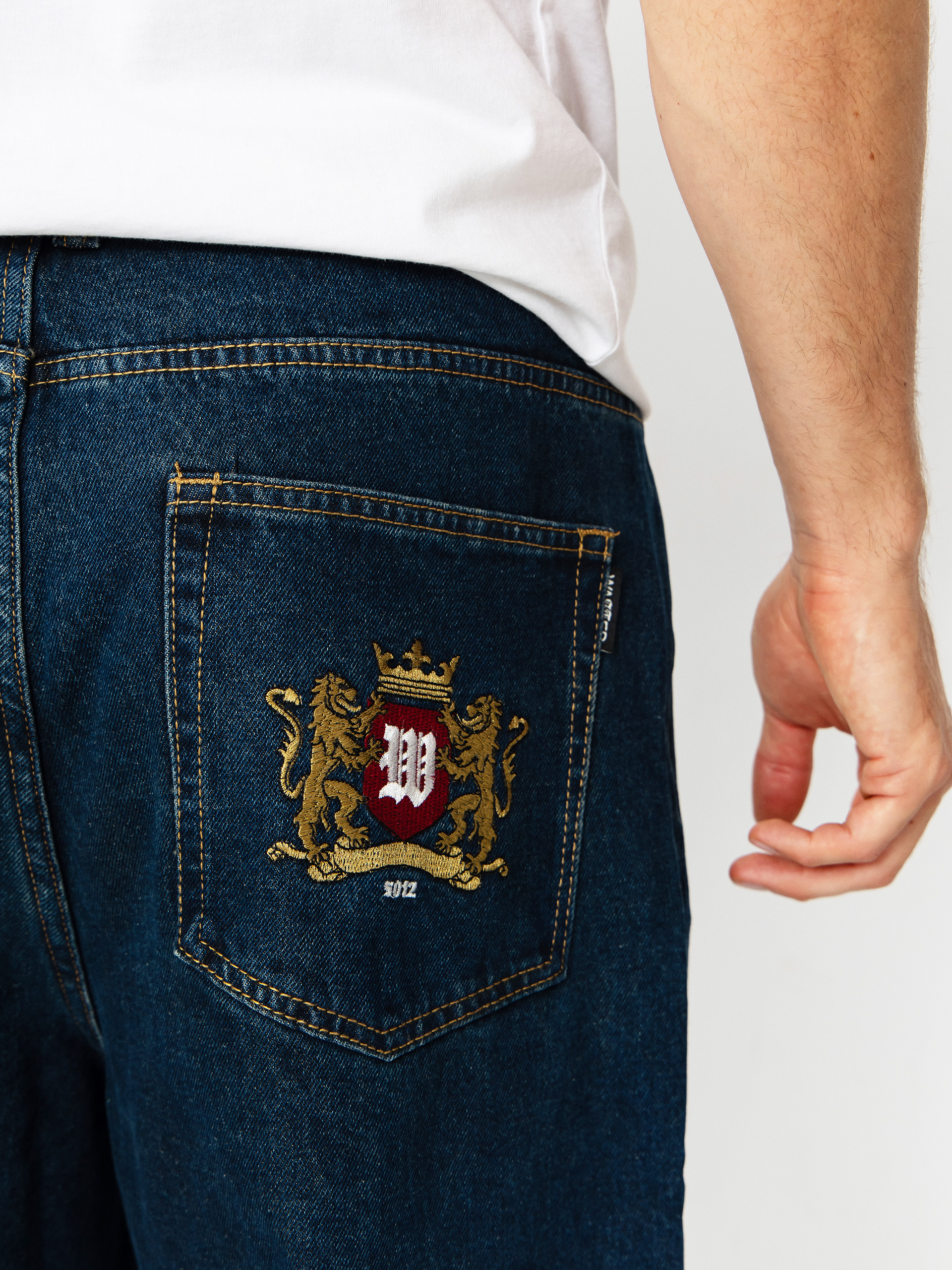 Nohavice Wasted Paris Crest Casper (raw blue)