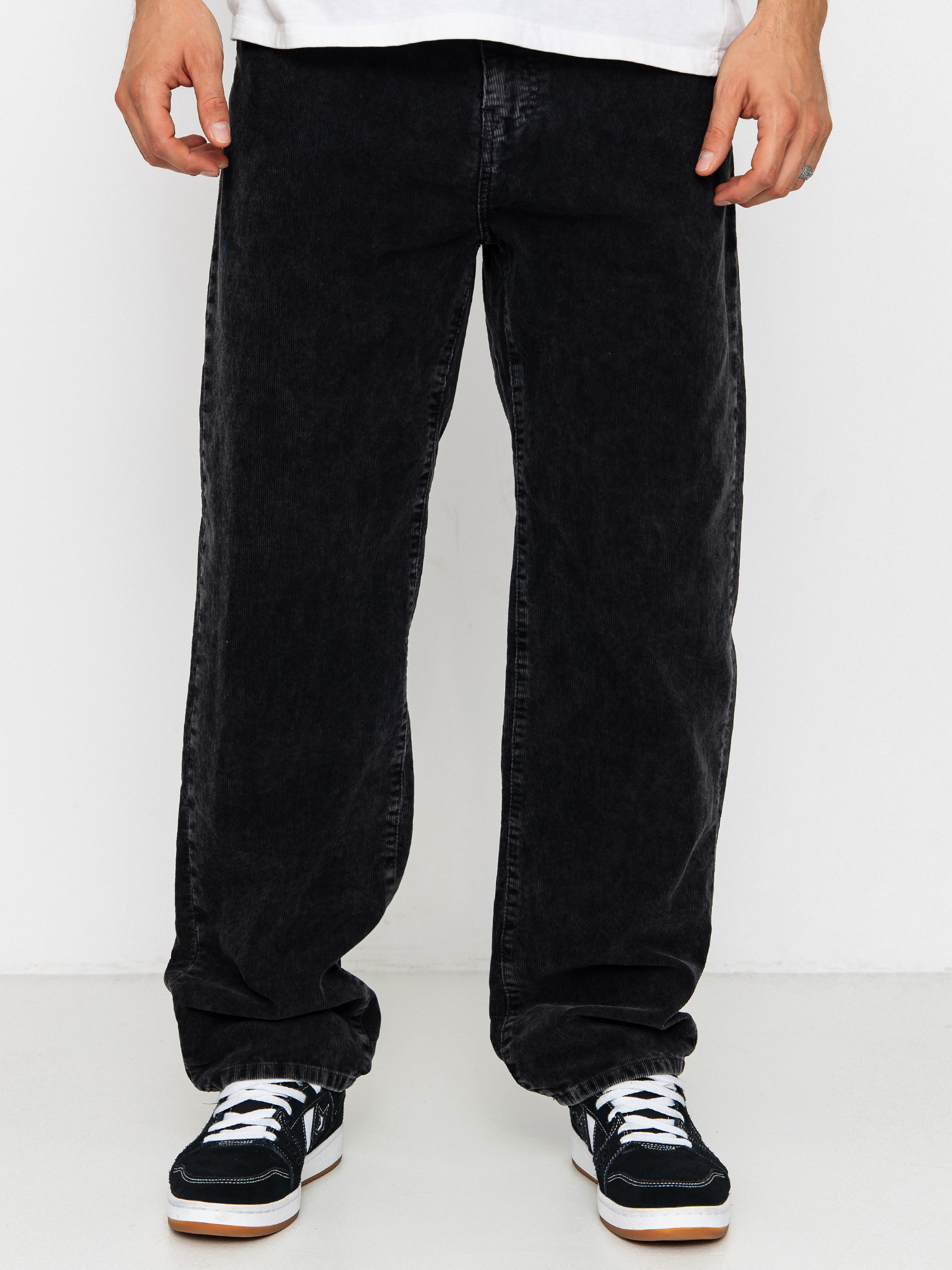 Nohavice Carhartt WIP Aaron (black/dusky washed)