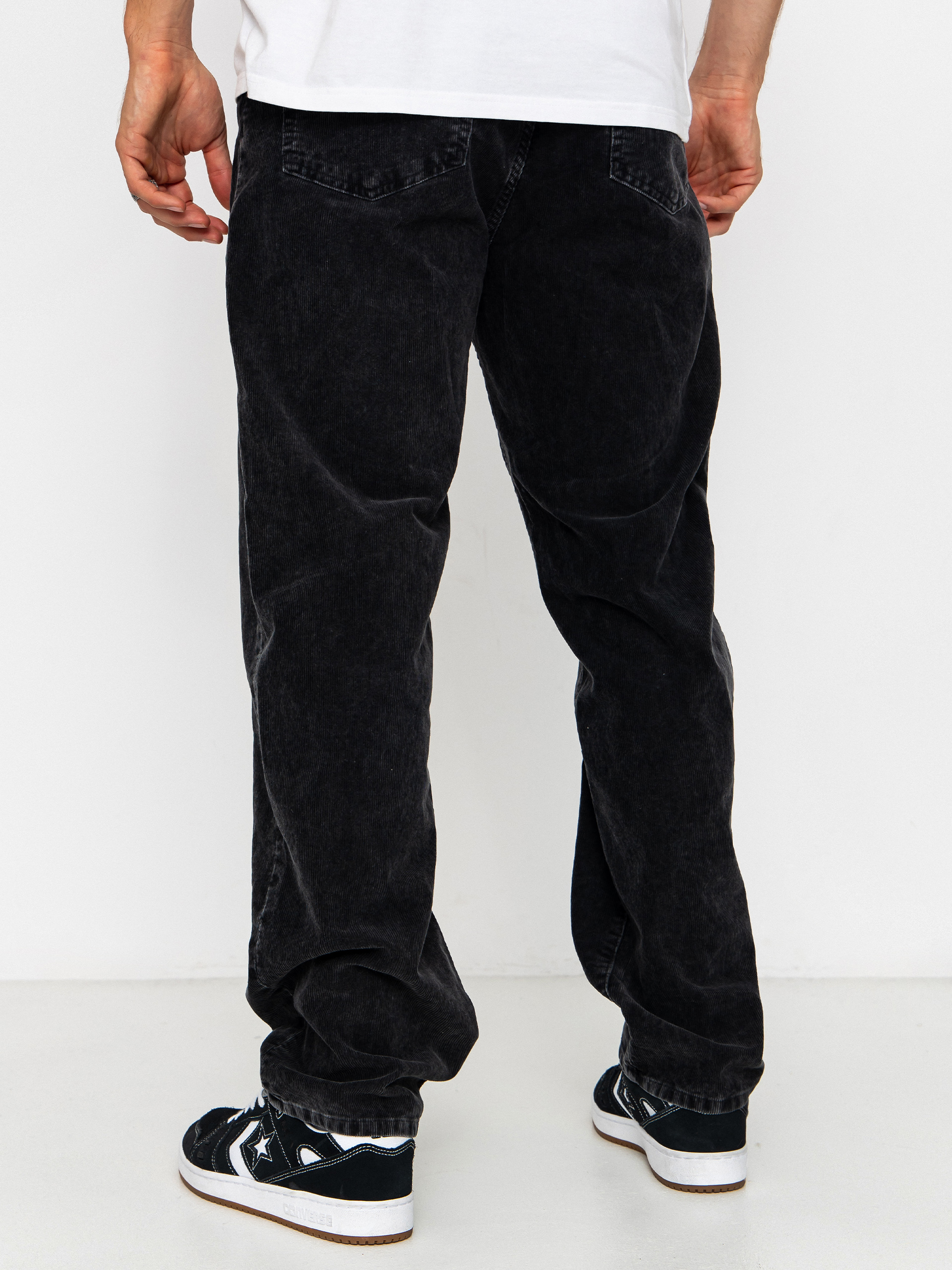 Nohavice Carhartt WIP Aaron (black/dusky washed)