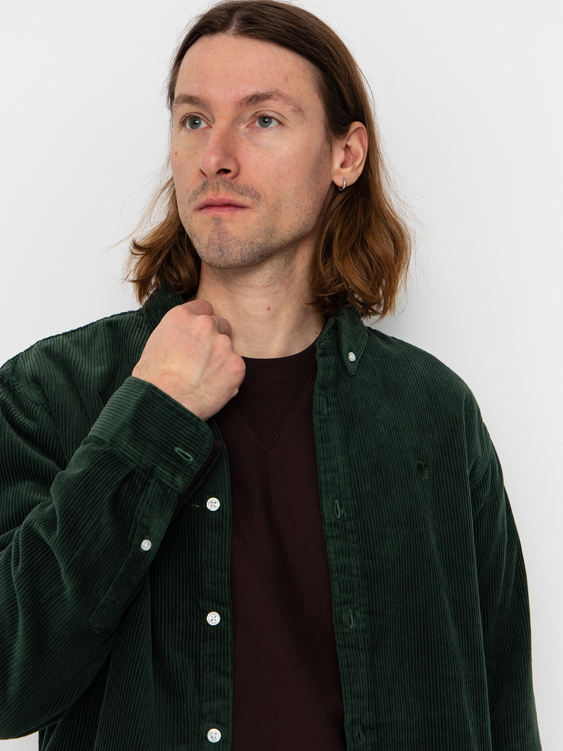 Košeľa Carhartt WIP Madison Cord (sycamore tree/sycamore tree)