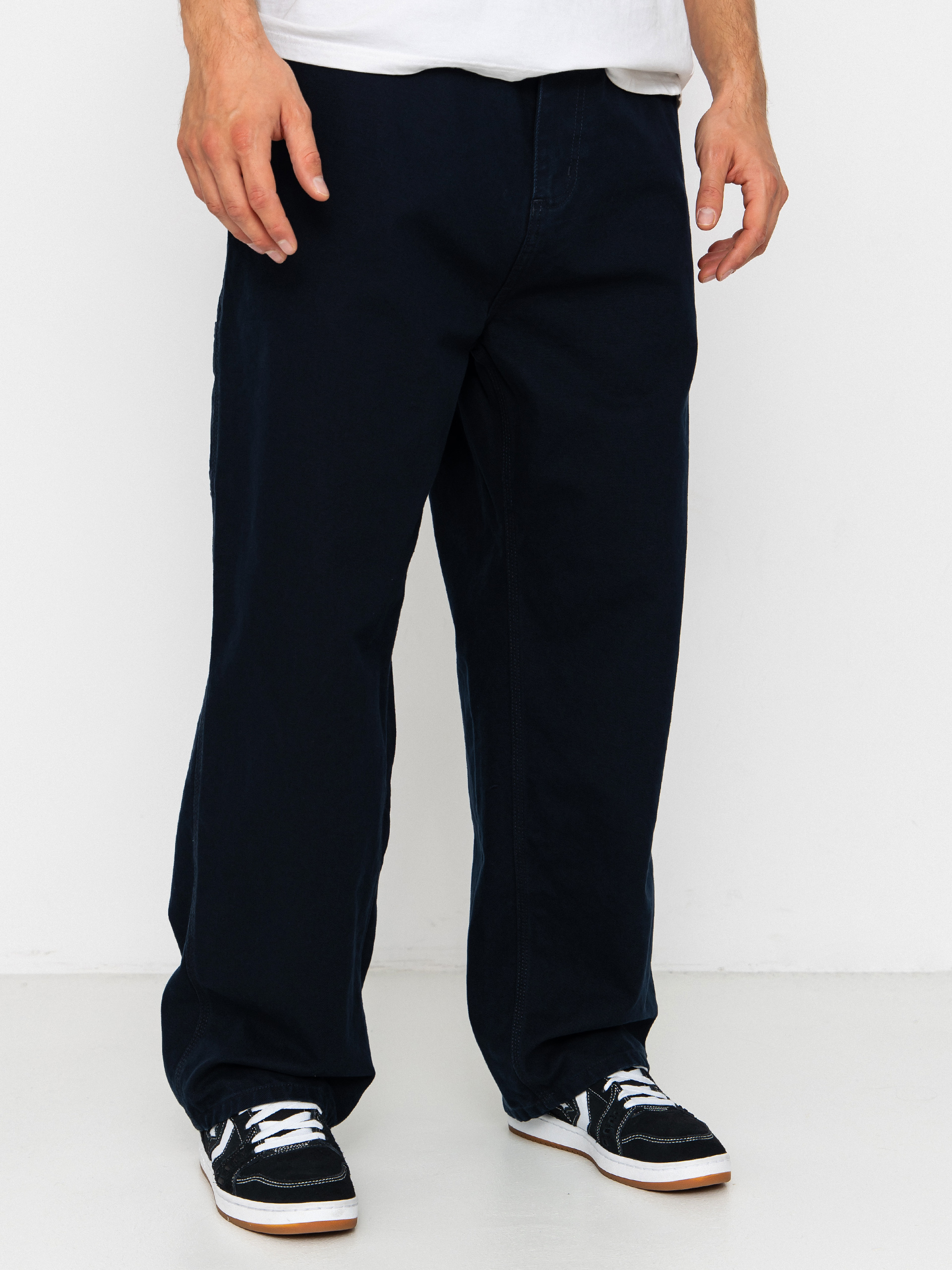 Nohavice Carhartt WIP OG Single Knee (deep night/stone washed)