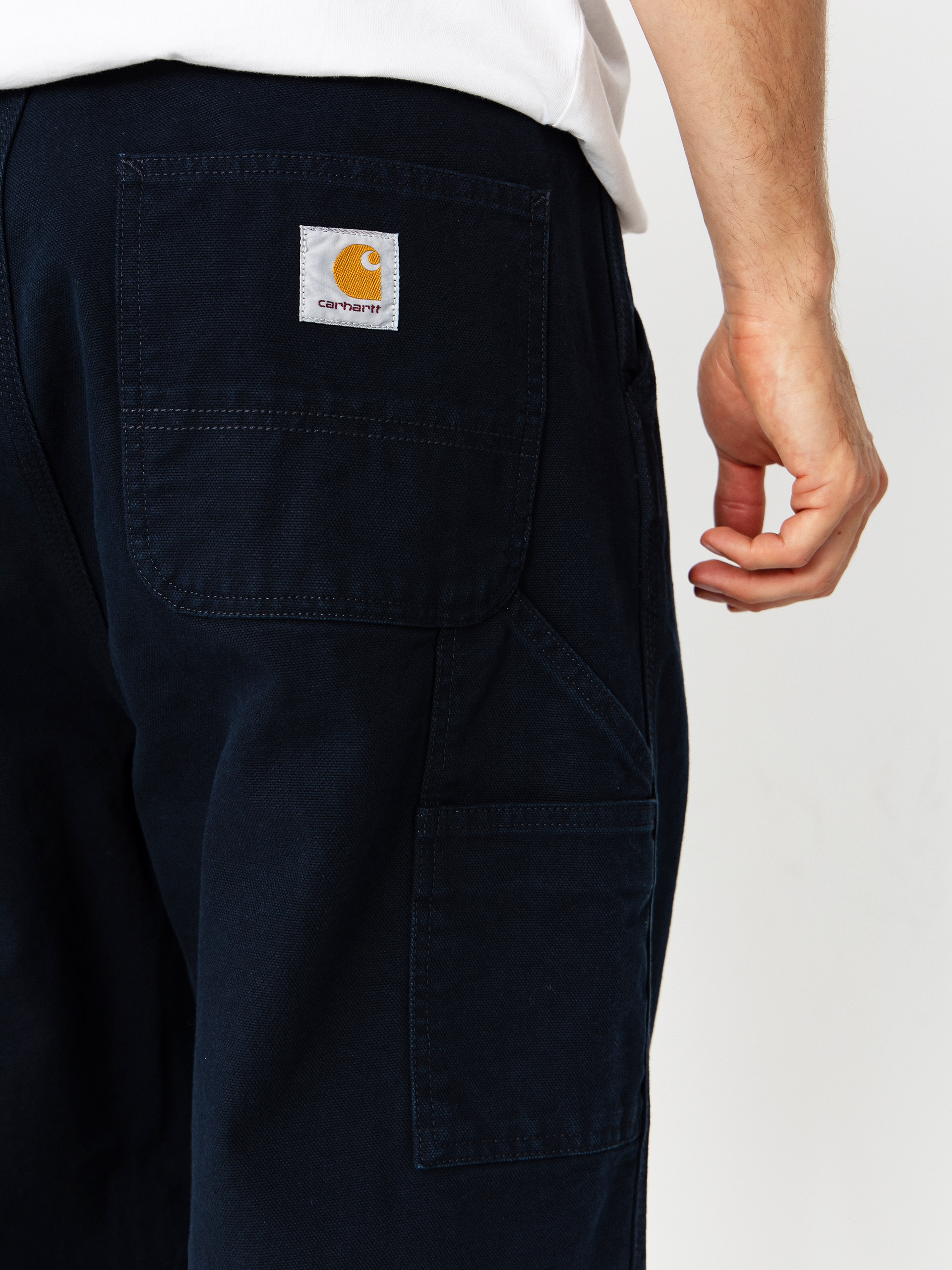 Nohavice Carhartt WIP OG Single Knee (deep night/stone washed)