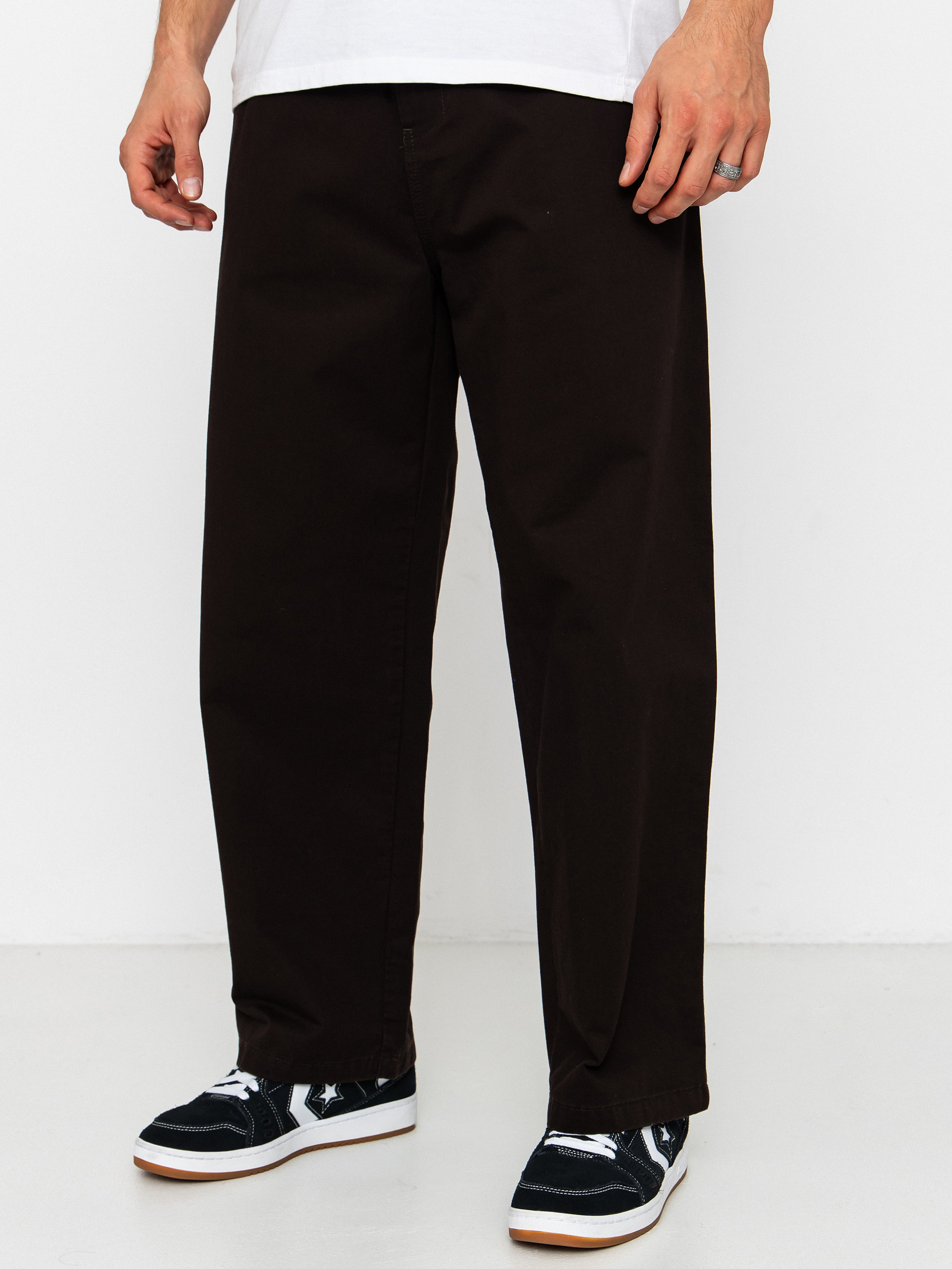 Nohavice Carhartt WIP Brady (tobacco/stone washed)