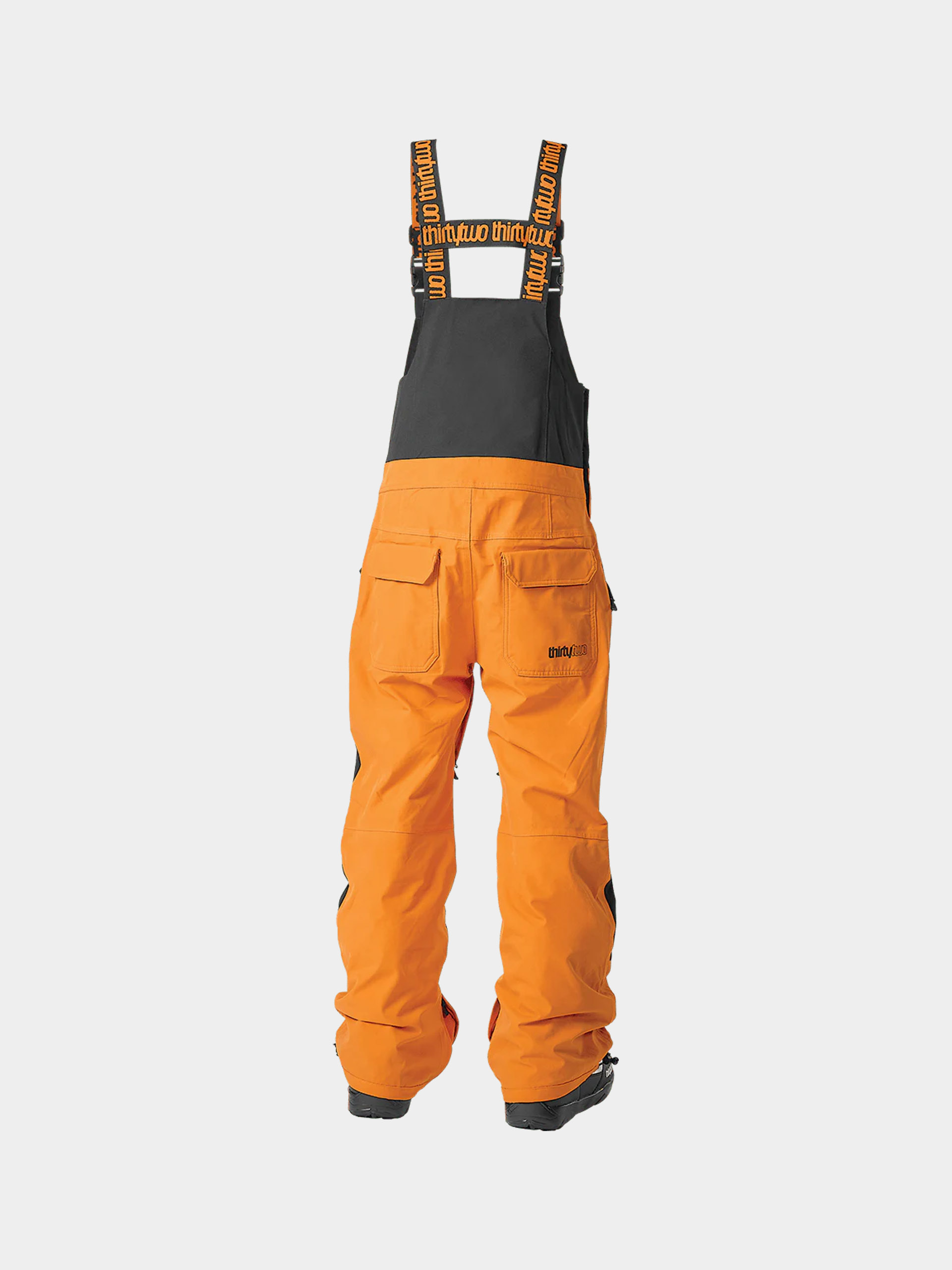 Snowboardové nohavice ThirtyTwo Basement Bib JR (black/orange)