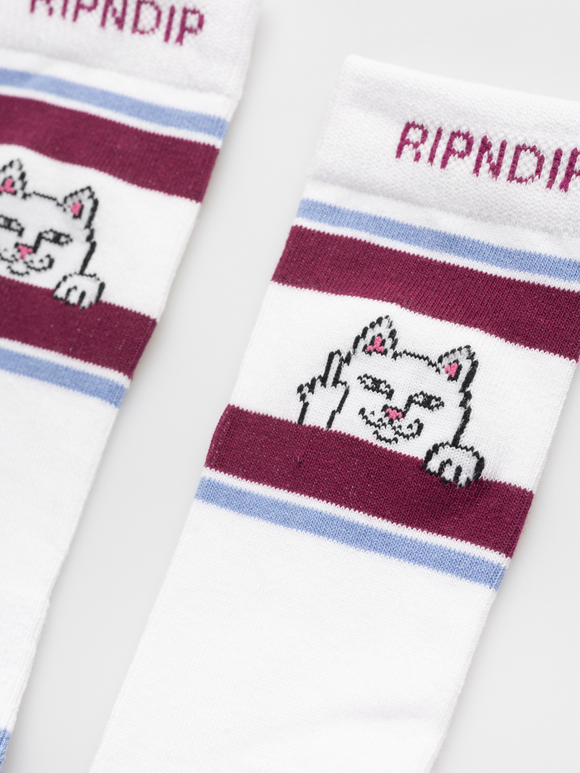 Ponožky RipNDip Peeking Nermal (plum/blue)