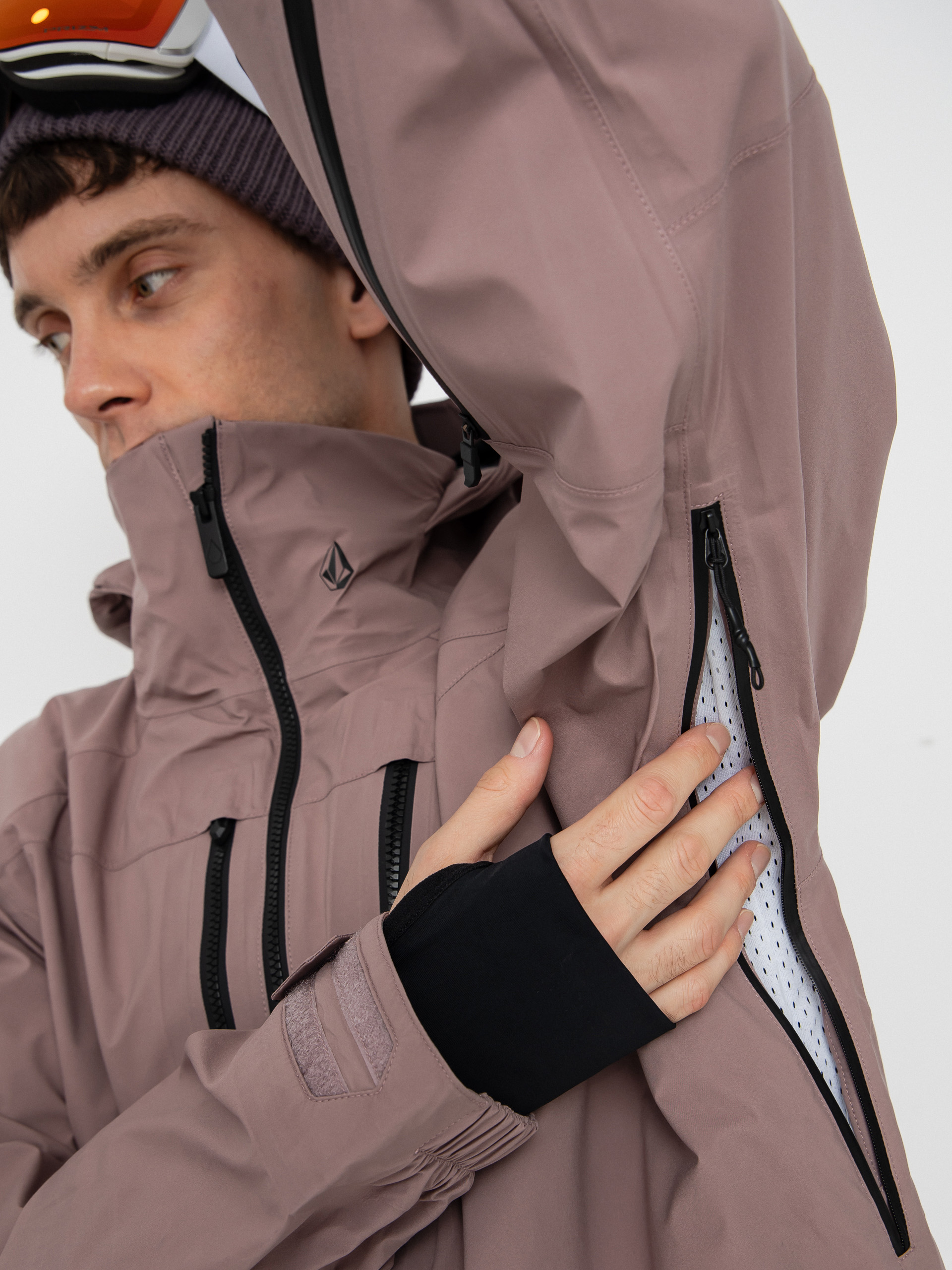 Pánska Snowboardová bunda Volcom Guch Stretch Gore (mauve)