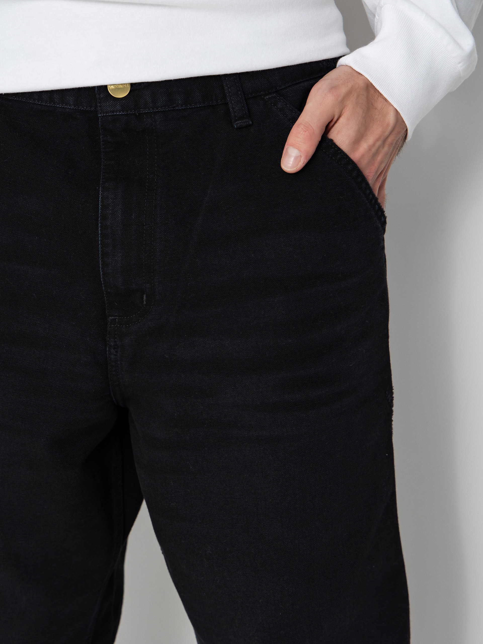 Nohavice Carhartt WIP Single Knee (black)