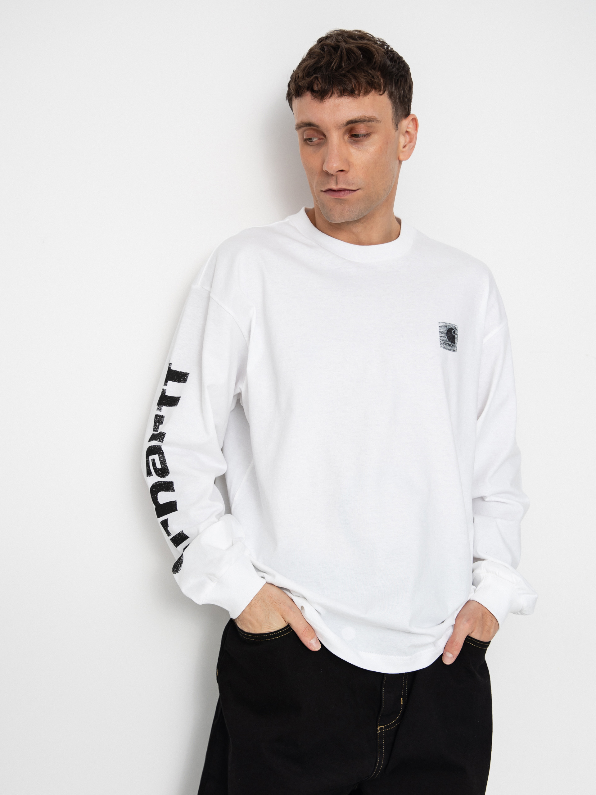 Triko Carhartt WIP Archive Script (white)