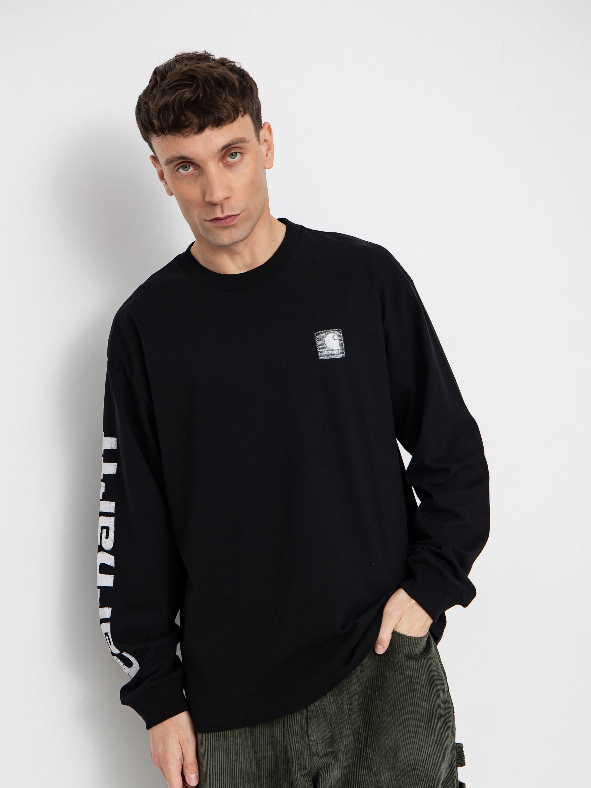 Triko Carhartt WIP Archive Script (black)