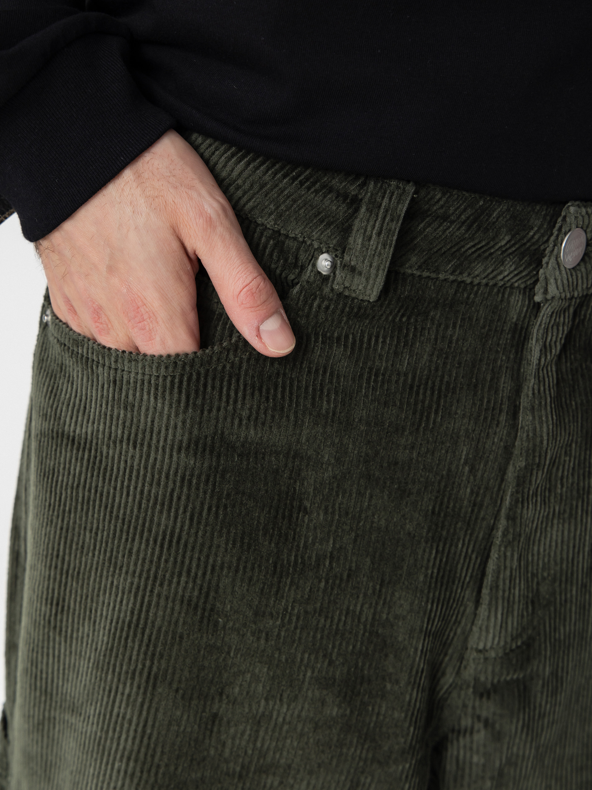 Nohavice Santa Cruz Carpenter Big (dark moss cord)