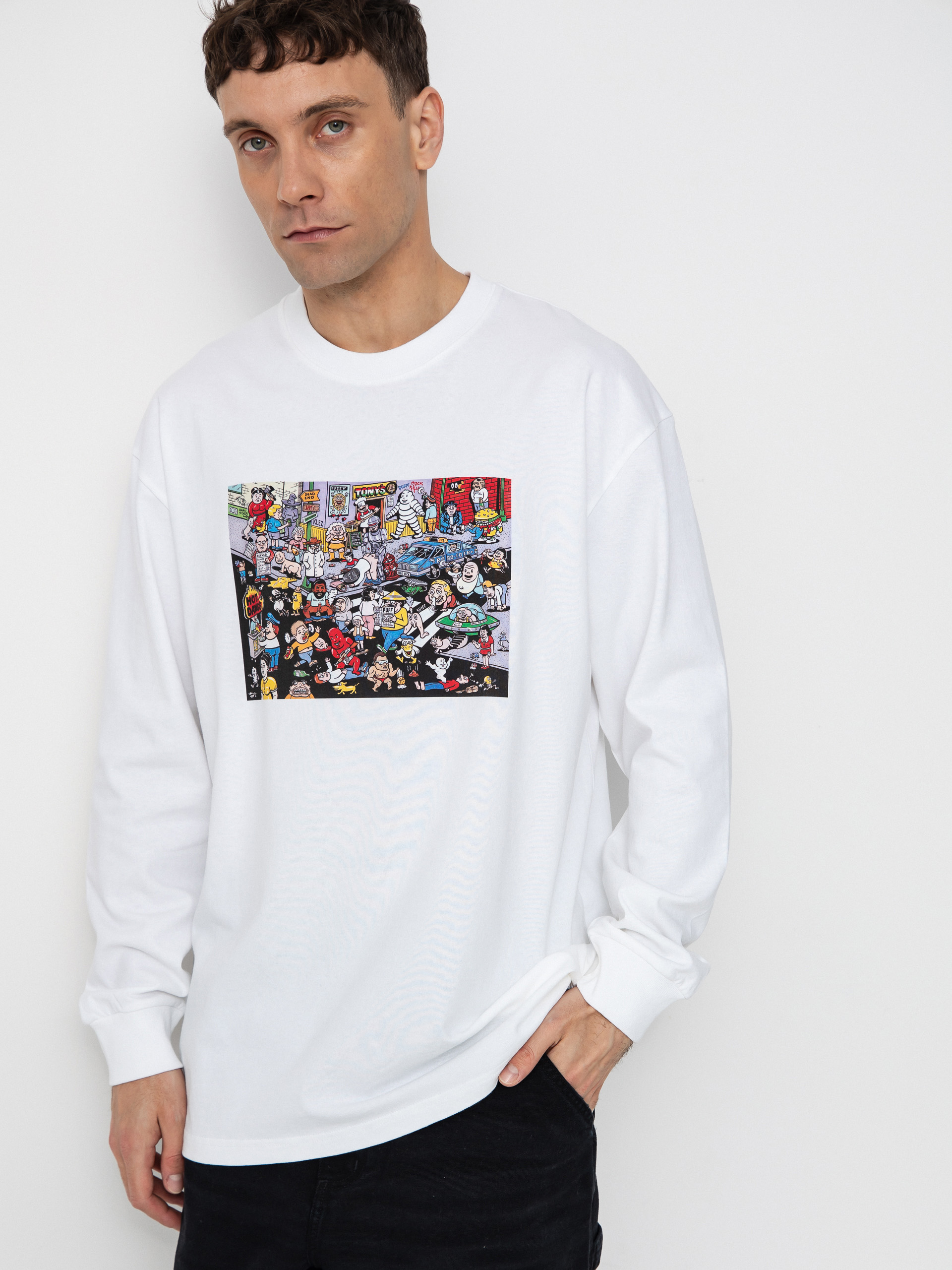 Mikina s kapucňou Polar Skate Dave Cut Outs HD (heather grey)