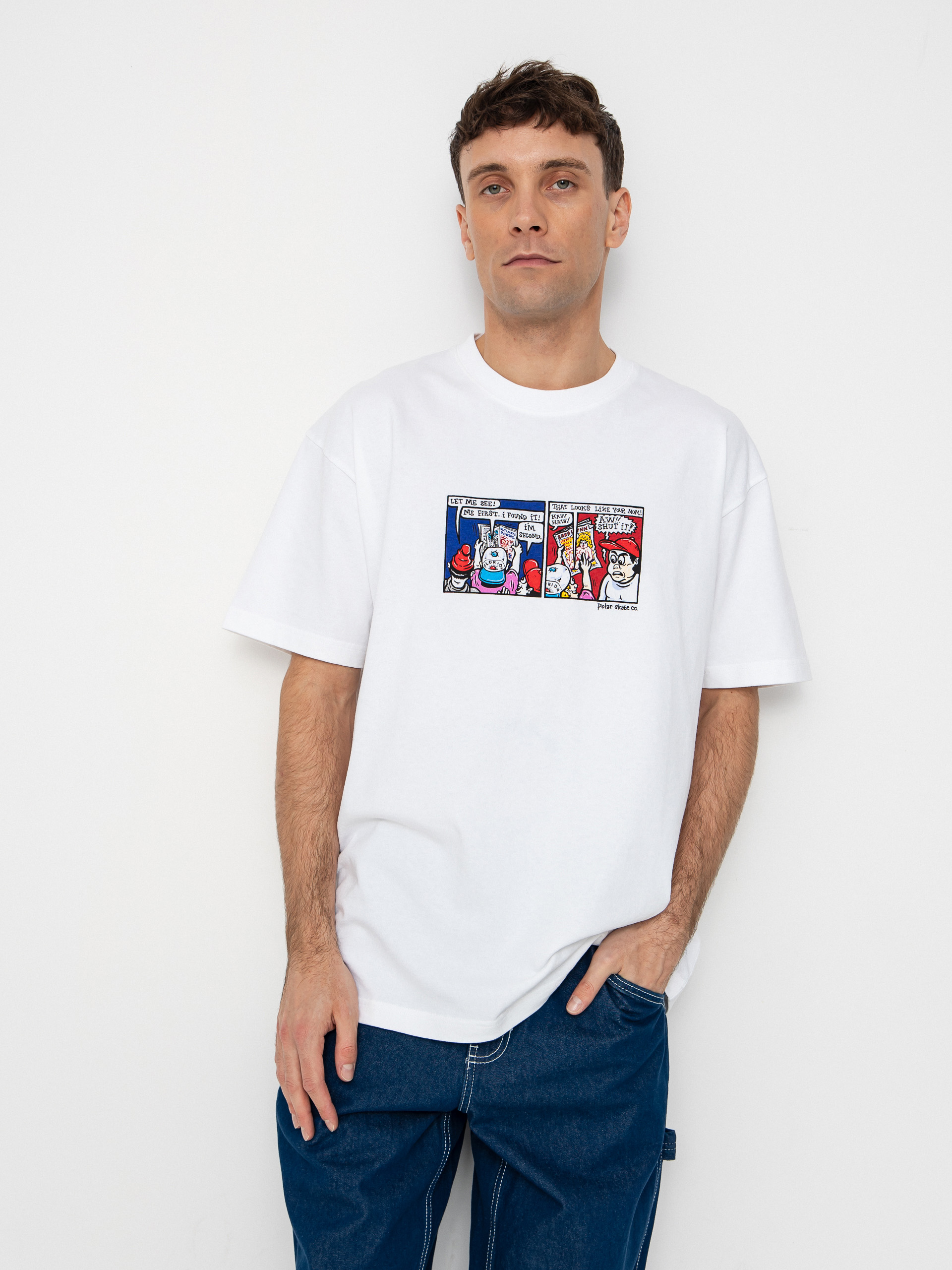 Tričko Polar Skate Shut It! (white)